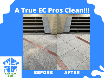 Before and After Floor Cleaning