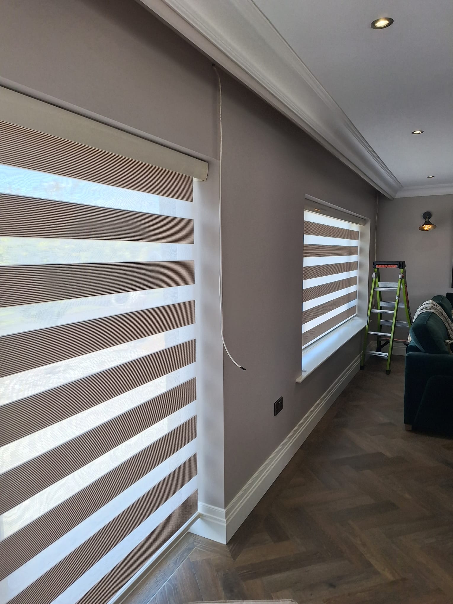 Fiesta Blinds' bespoke day and night roller blinds installation