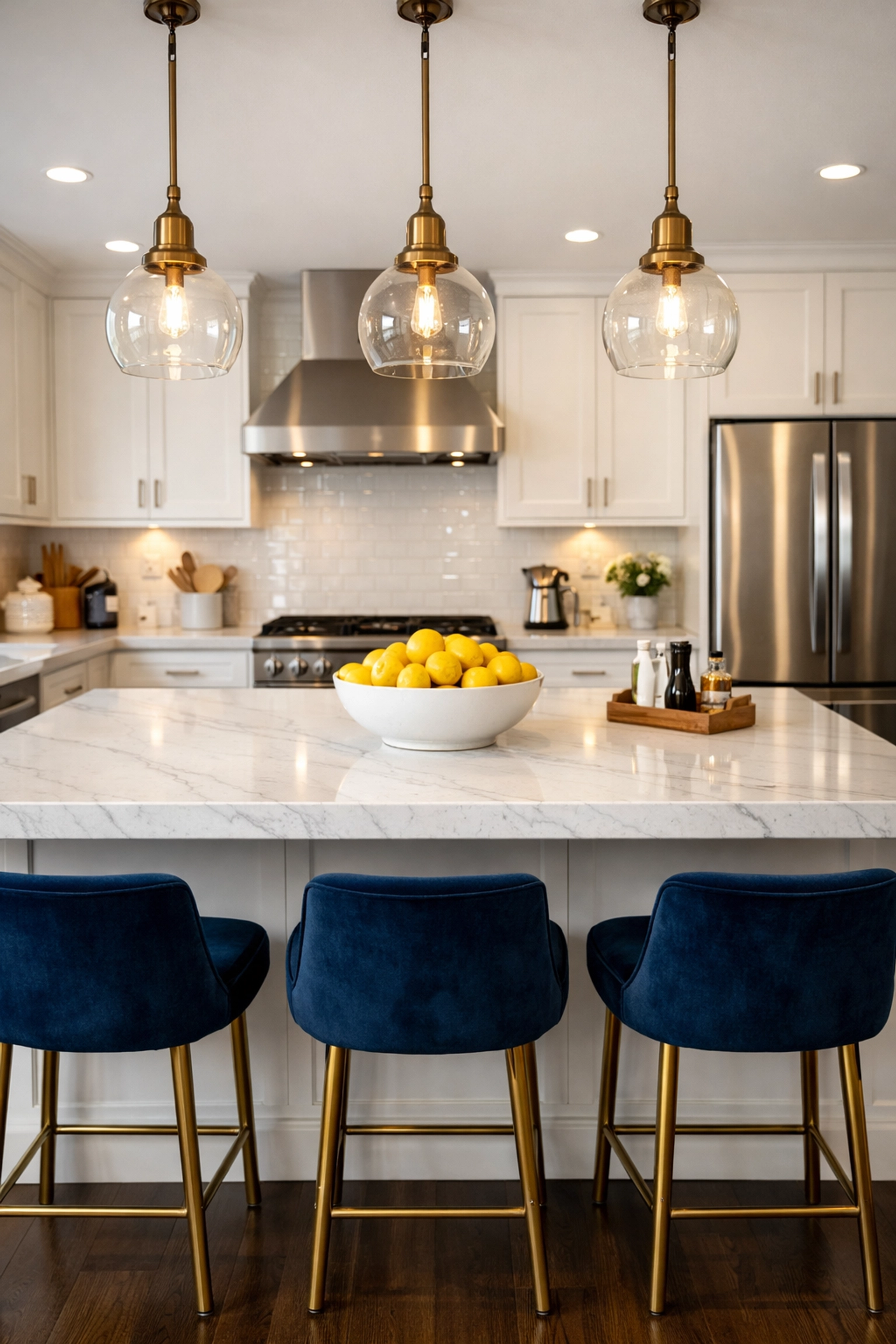 Spotless upscale kitchen showing the results of expert deep cleaning Wellesley MA for a healthier home.