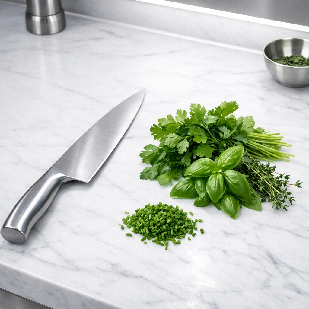 Bright 4000K LED task lighting illuminating a kitchen countertop for precise food prep.