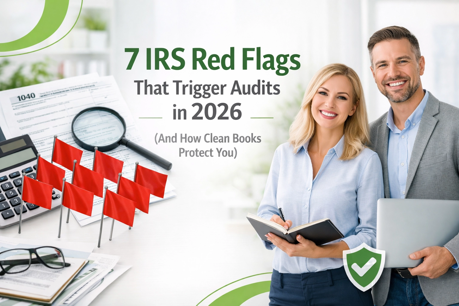 [HERO] 7 IRS Red Flags That Trigger Audits in 2026 (And How Clean Books Protect You)