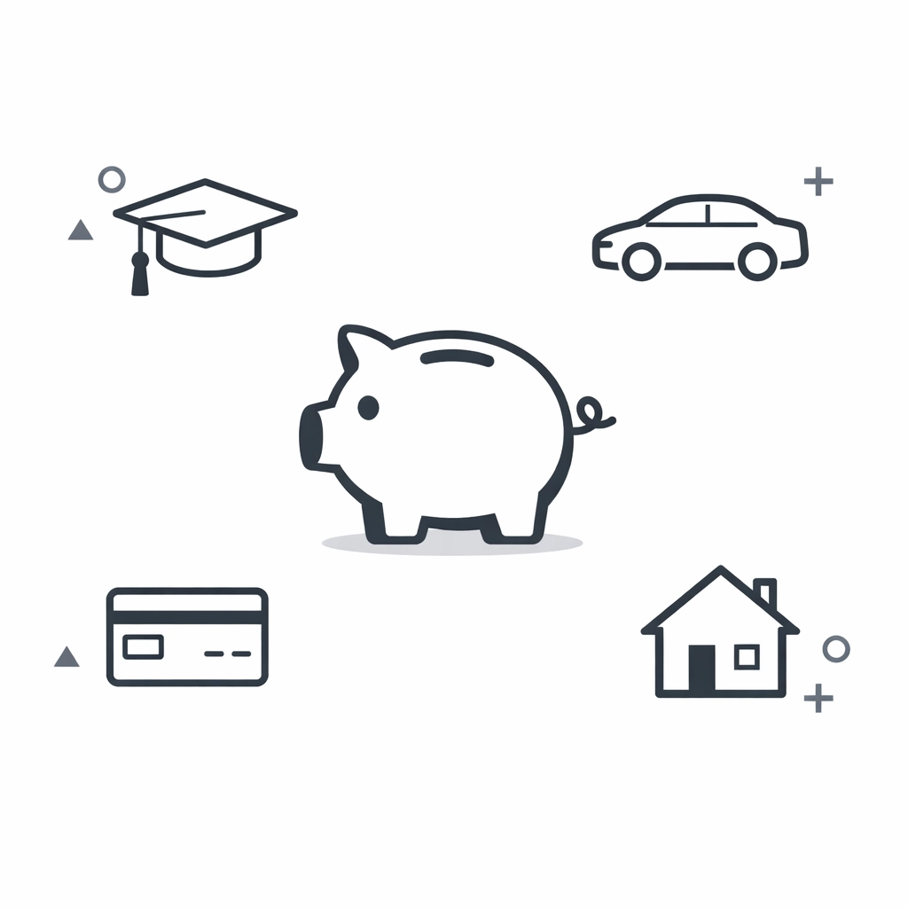 First-time homebuyer debt management including student loans and savings