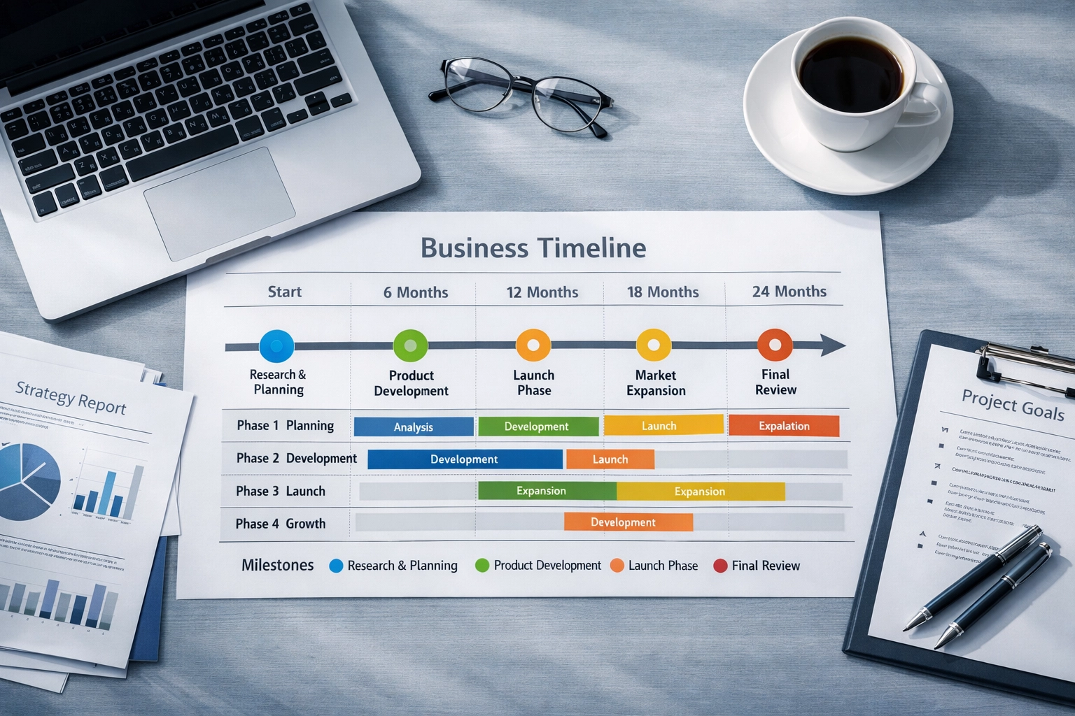 Business exit planning timeline with 24-month milestones for Alabama entrepreneurs