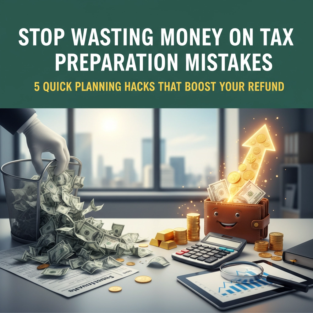 Stop Wasting Money on Tax Preparation Mistakes: 5 Quick Planning Hacks That Boost Your Refund