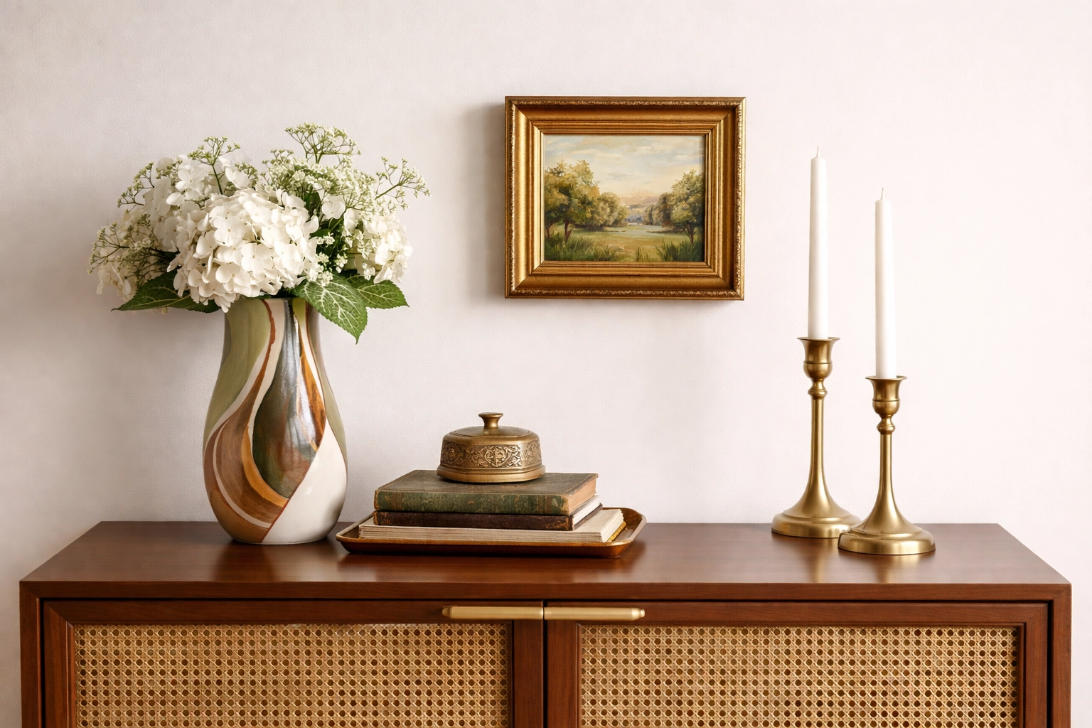 Side-by-side view of amateur and professional estate sale setups, showing the impact of expert auction presentation