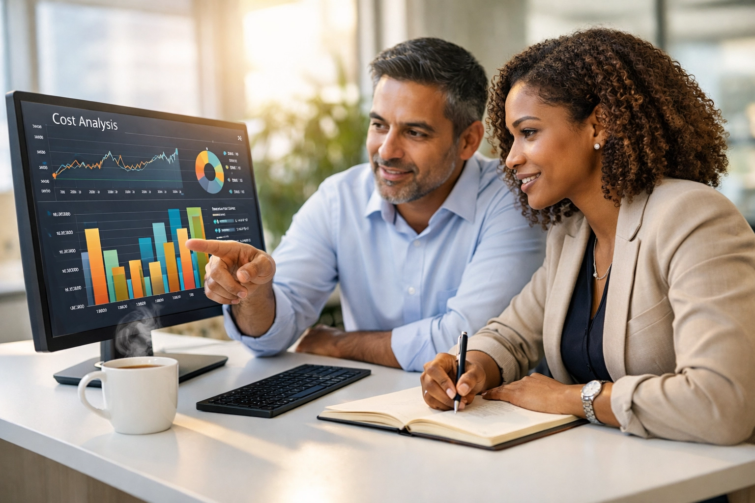 Professionals using ServiceNow ITAM dashboards to monitor Agentic AI costs and ESG metrics.