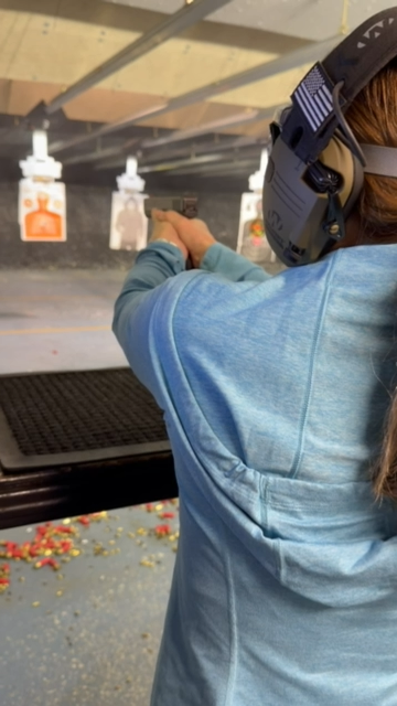 Focused firearm training indoor range