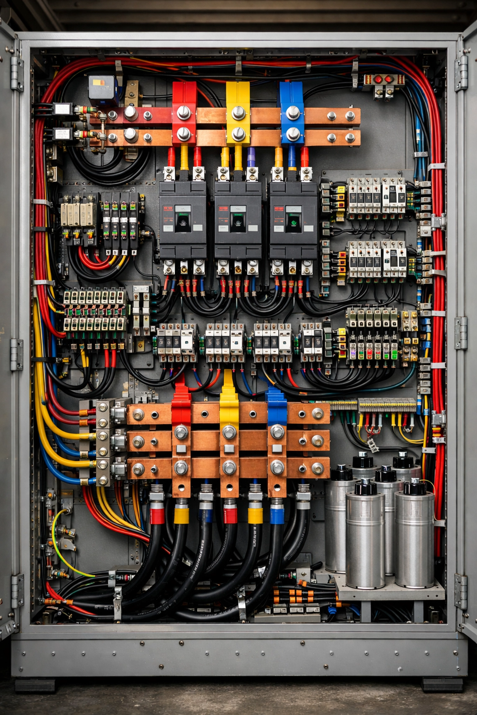 Industrial 3-phase electrical distribution panel for commercial maintenance in Rugby