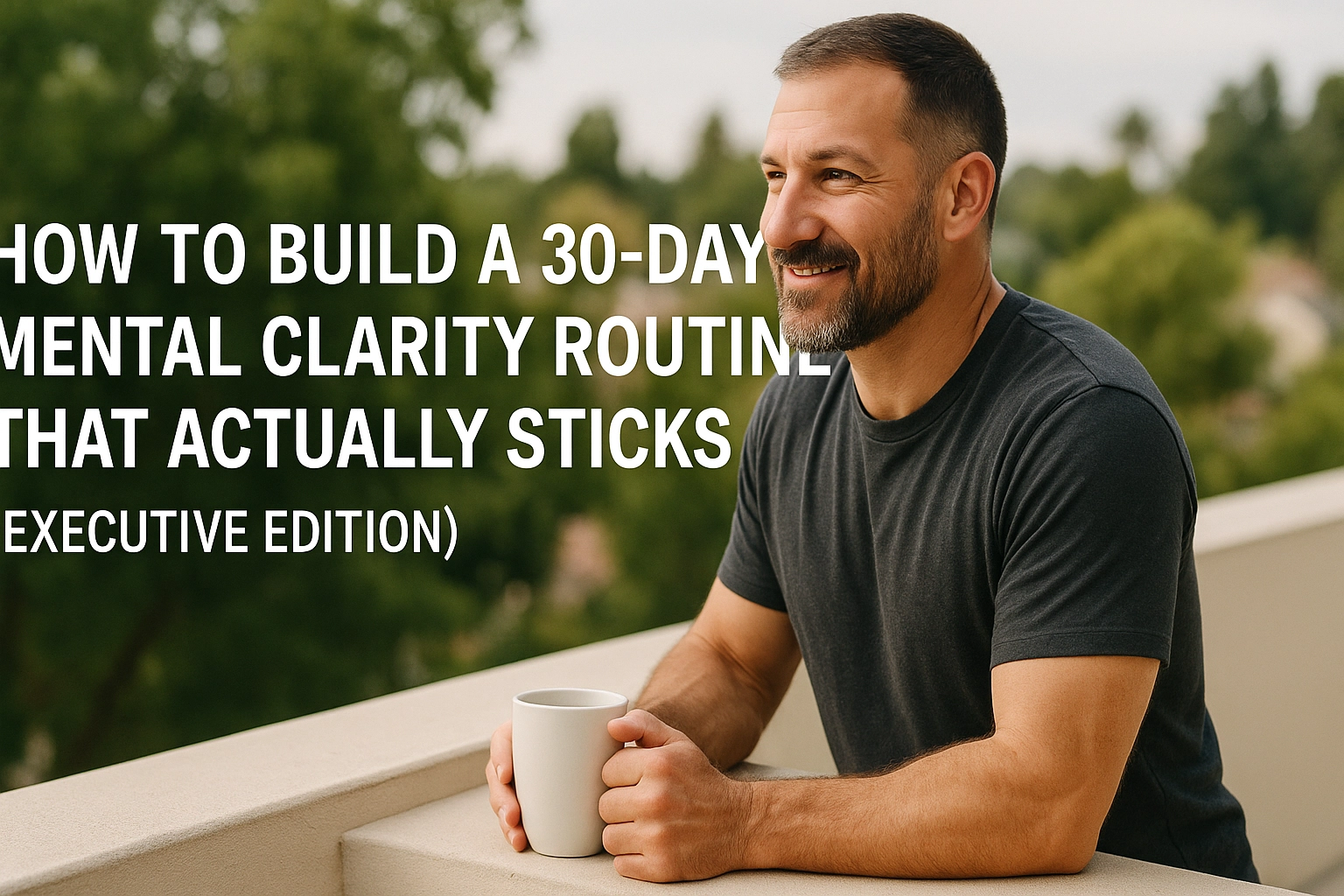 How to Build a 30-Day Mental Clarity Routine That Actually Sticks (Executive Edition)