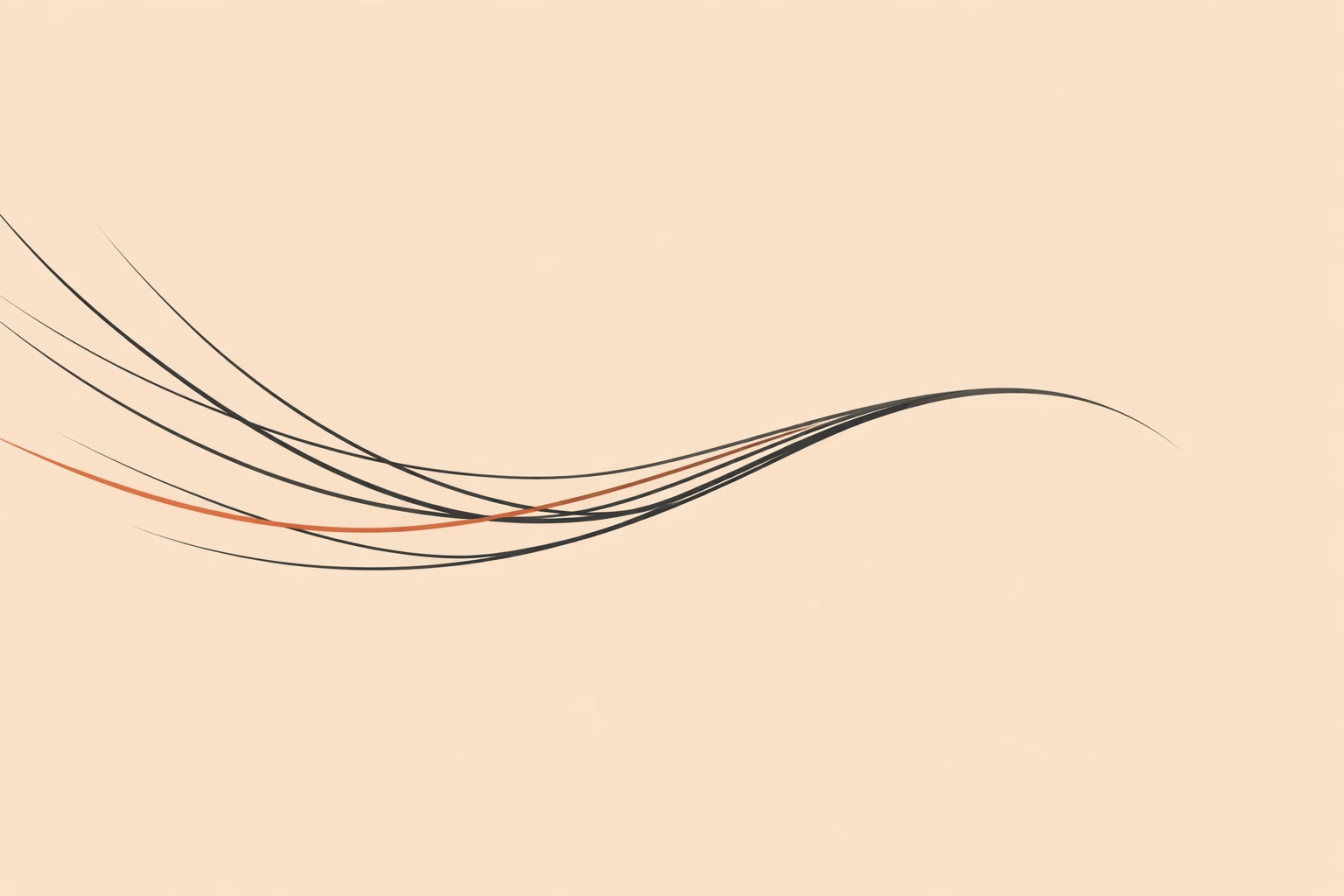 Abstract converging lines representing flow state and unified context