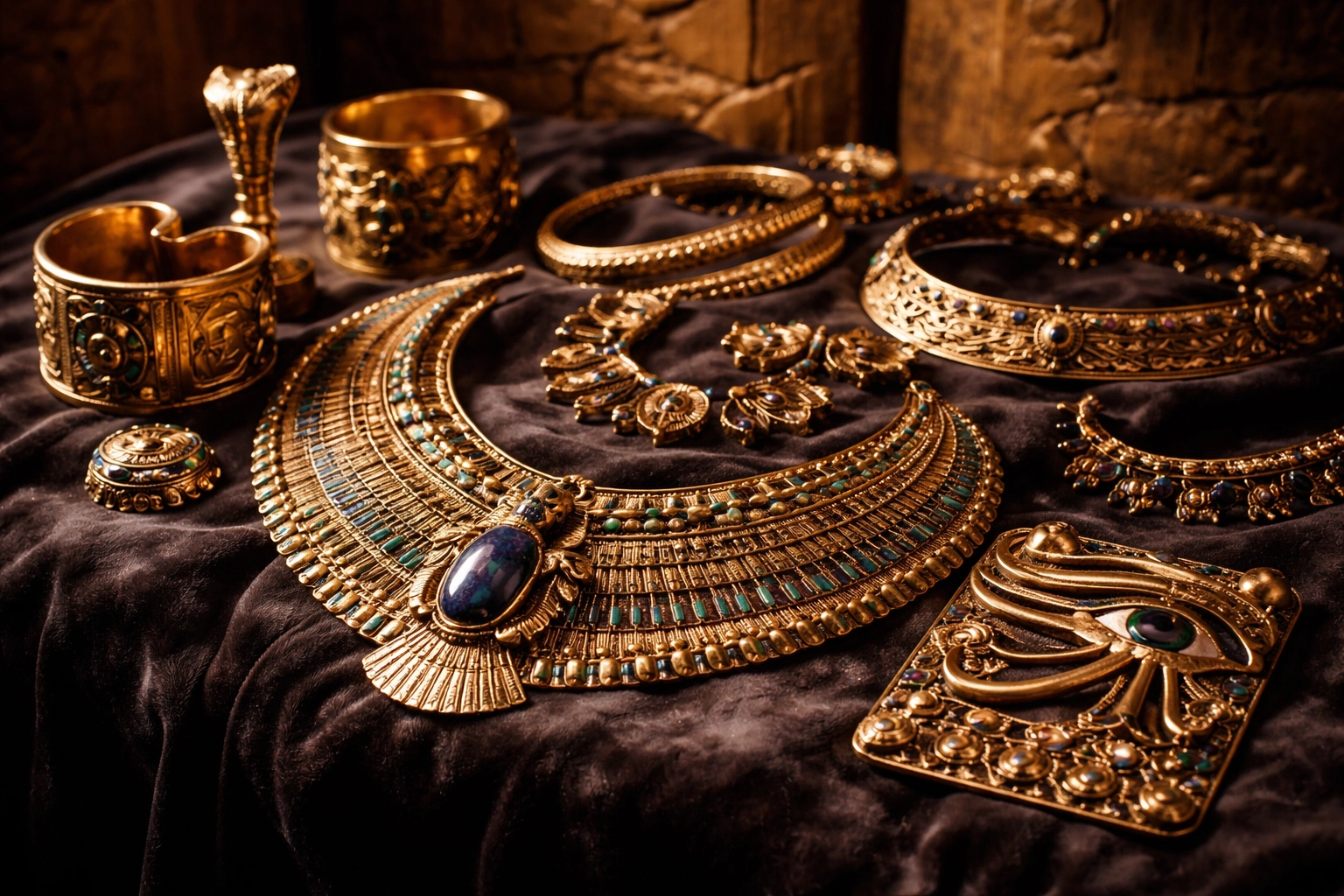 From Kemet to Black Wall Streets: The Untold History of Black Wealth They Never Taught You Ancient Egyptian gold jewelry and artifacts representing Kemet's early Black wealth and craftsmanship