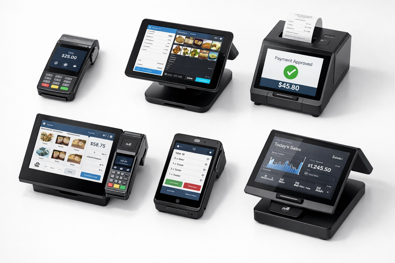 Comparison of six different POS terminals for UK small businesses