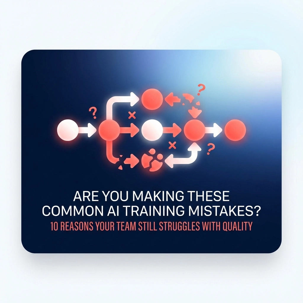Are You Making These Common AI Training Mistakes? 10 Reasons Your Team Still Struggles with Quality