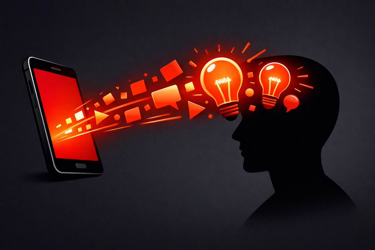 Digital illustration showing a website educating a customer to turn site visits into trade leads.