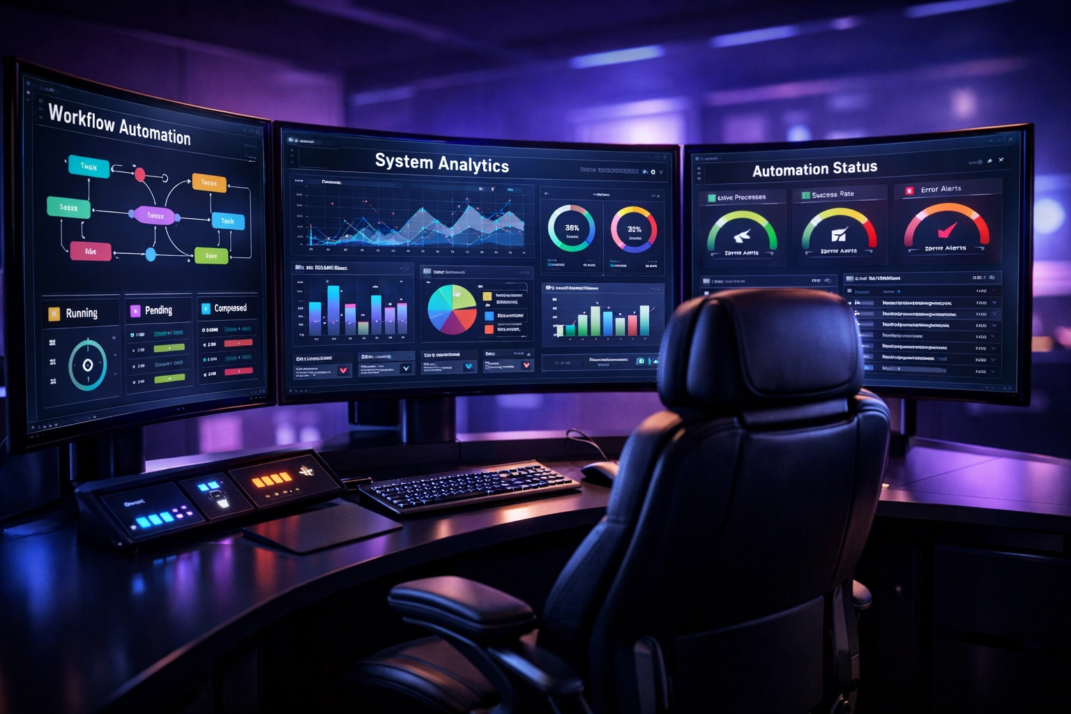 10 Reasons Your Business Process Automation Isn't Working (And How to Fix It Right Now) 3 Automation monitoring dashboard with workflow analytics and performance metrics for process management