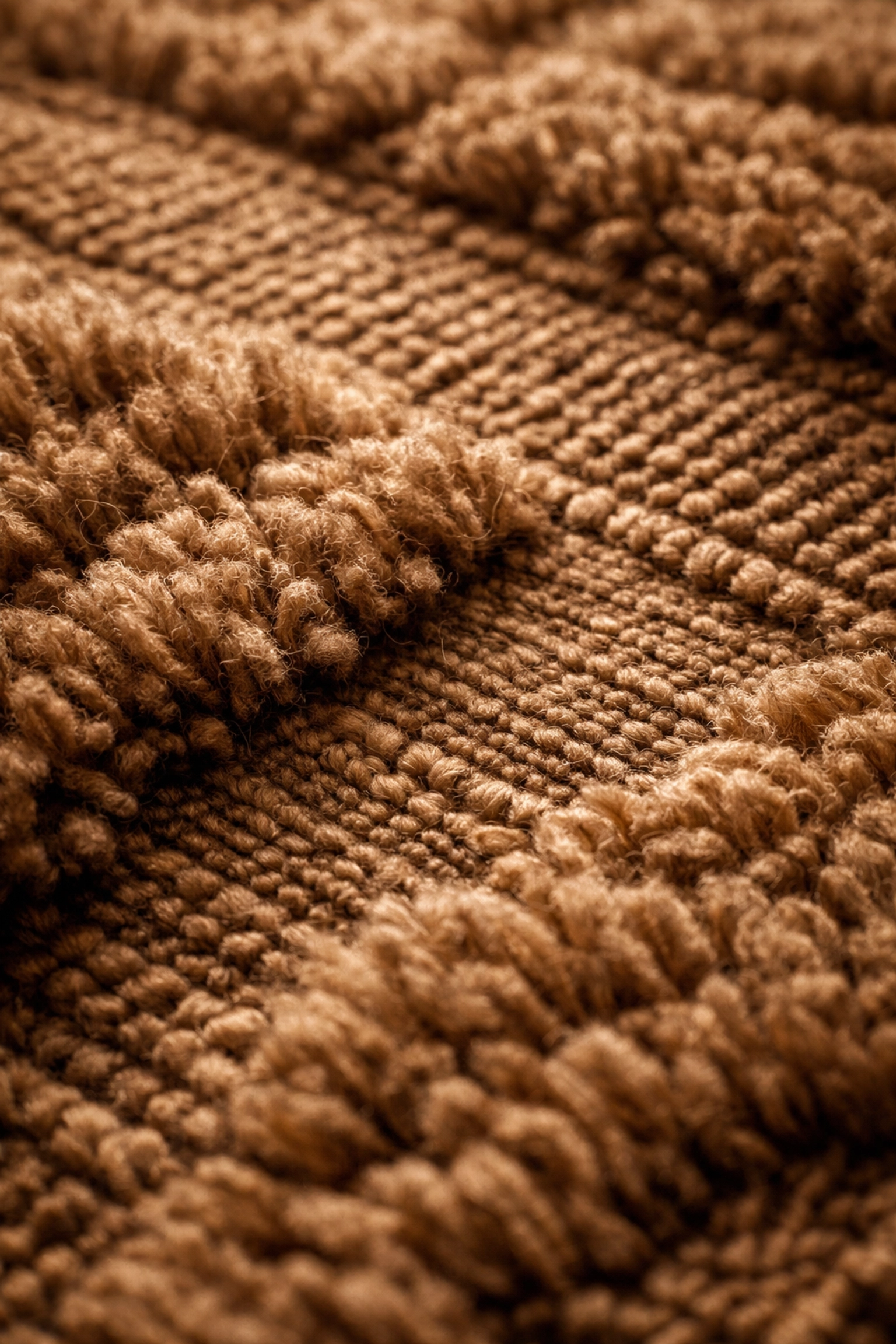 Hand-loomed luxury rug texture showing wool, silk and mohair construction detail