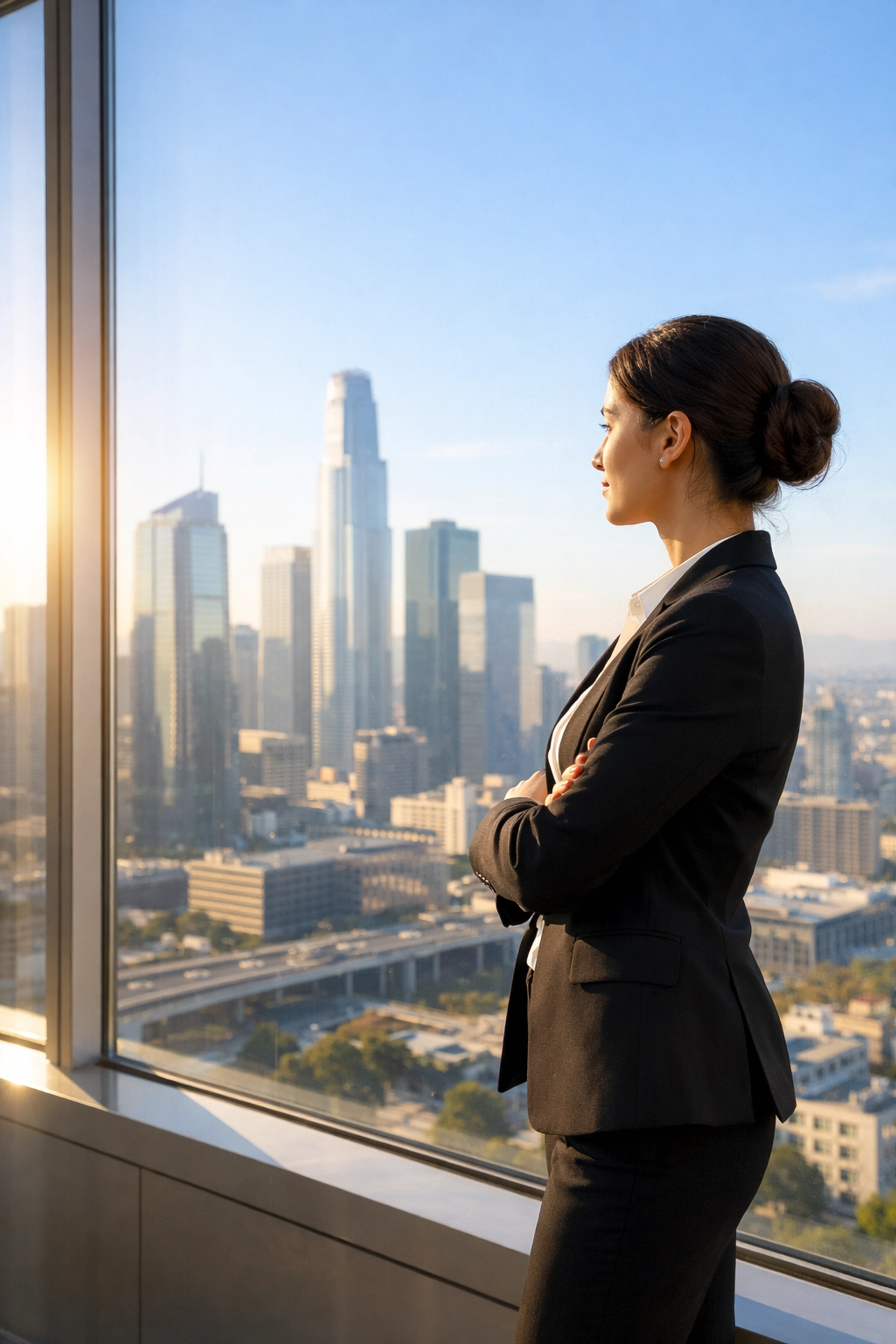 An IT professional overlooking the city after a successful ServiceNow implementation and ROI audit.