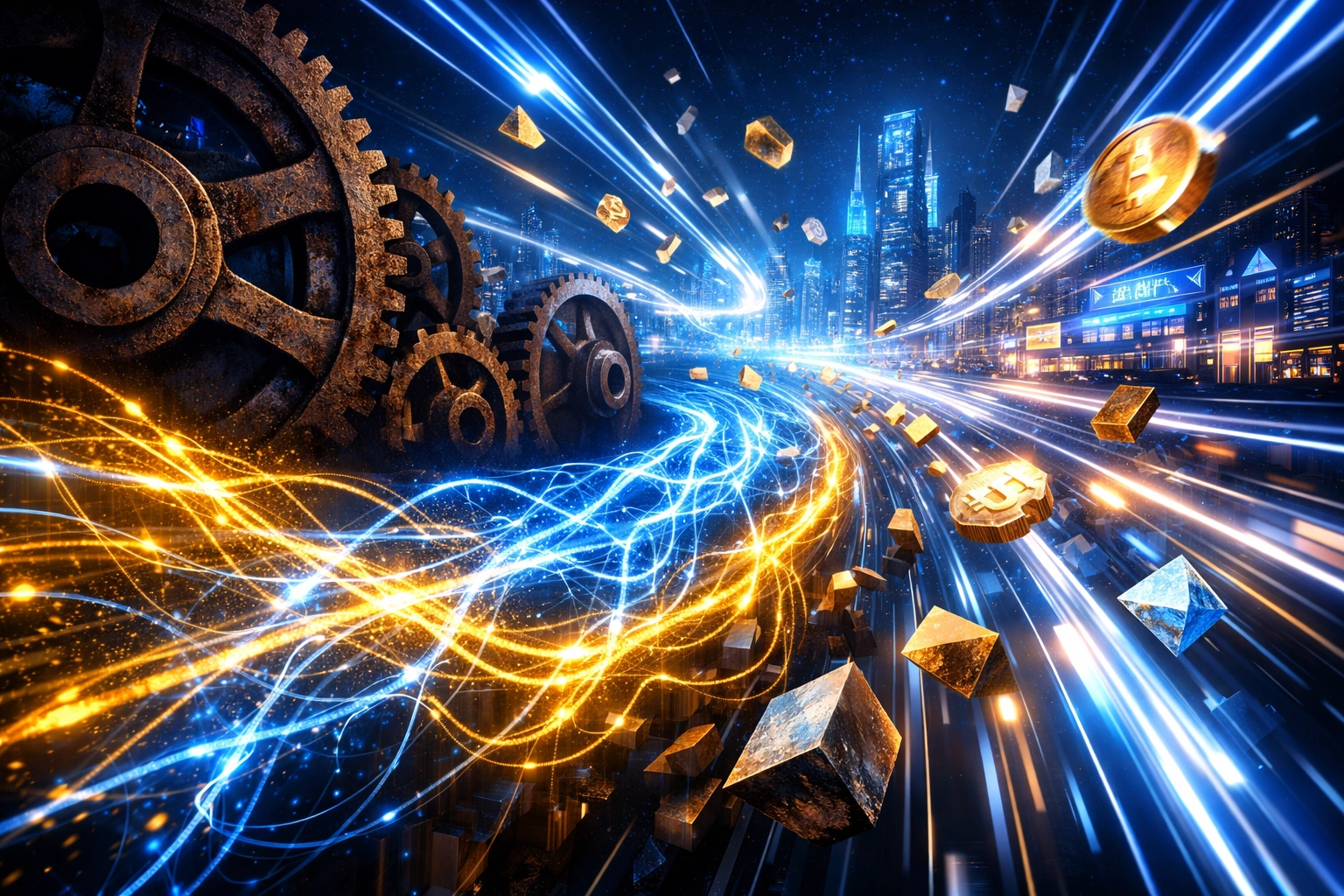 AI-optimized metaverse marketplace facilitating fast crypto payments and efficient digital commerce for merchants.