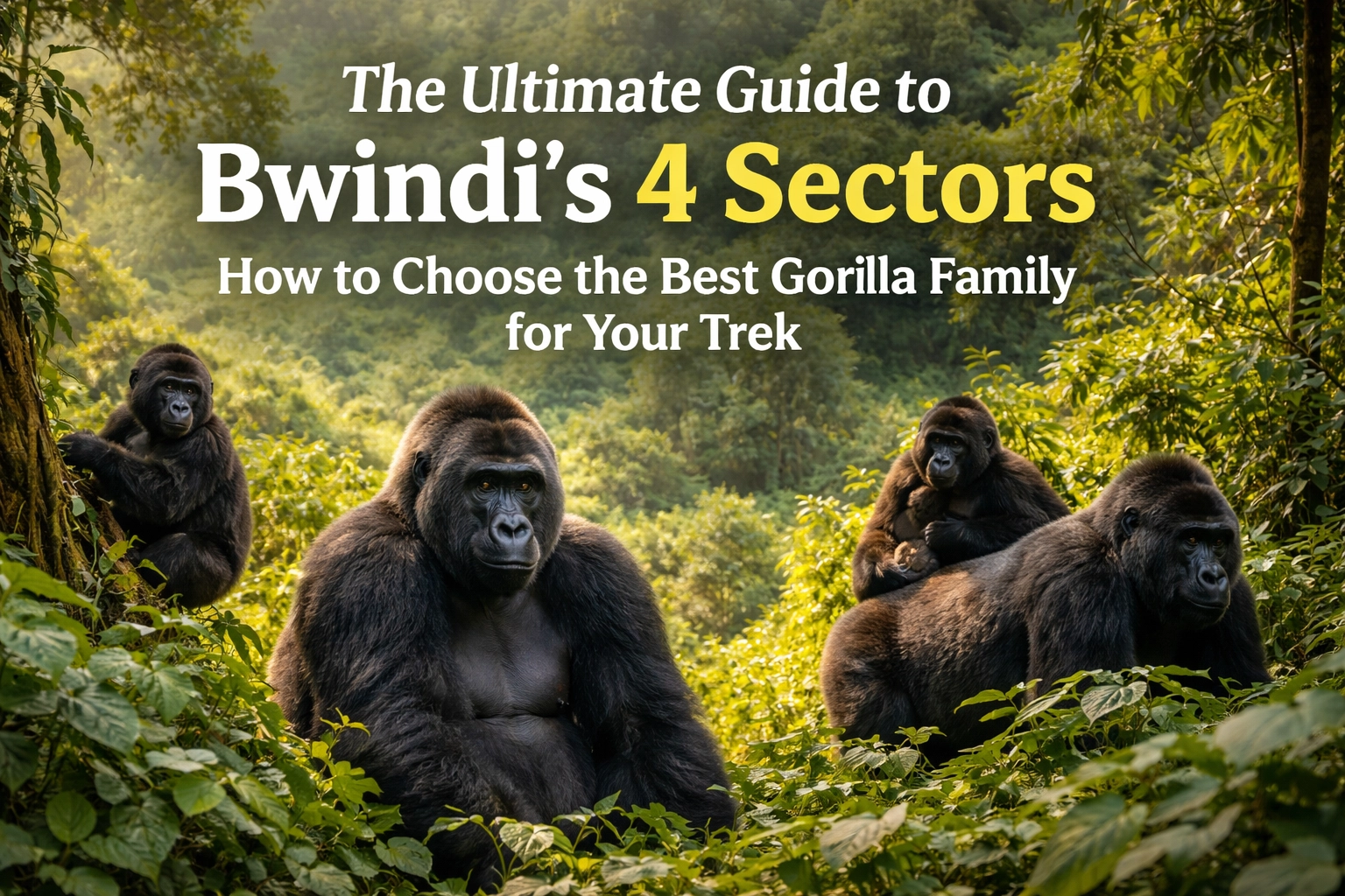 [HERO] The Ultimate Guide to Bwindi's 4 Sectors: How to Choose the Best Gorilla Family for Your Trek
