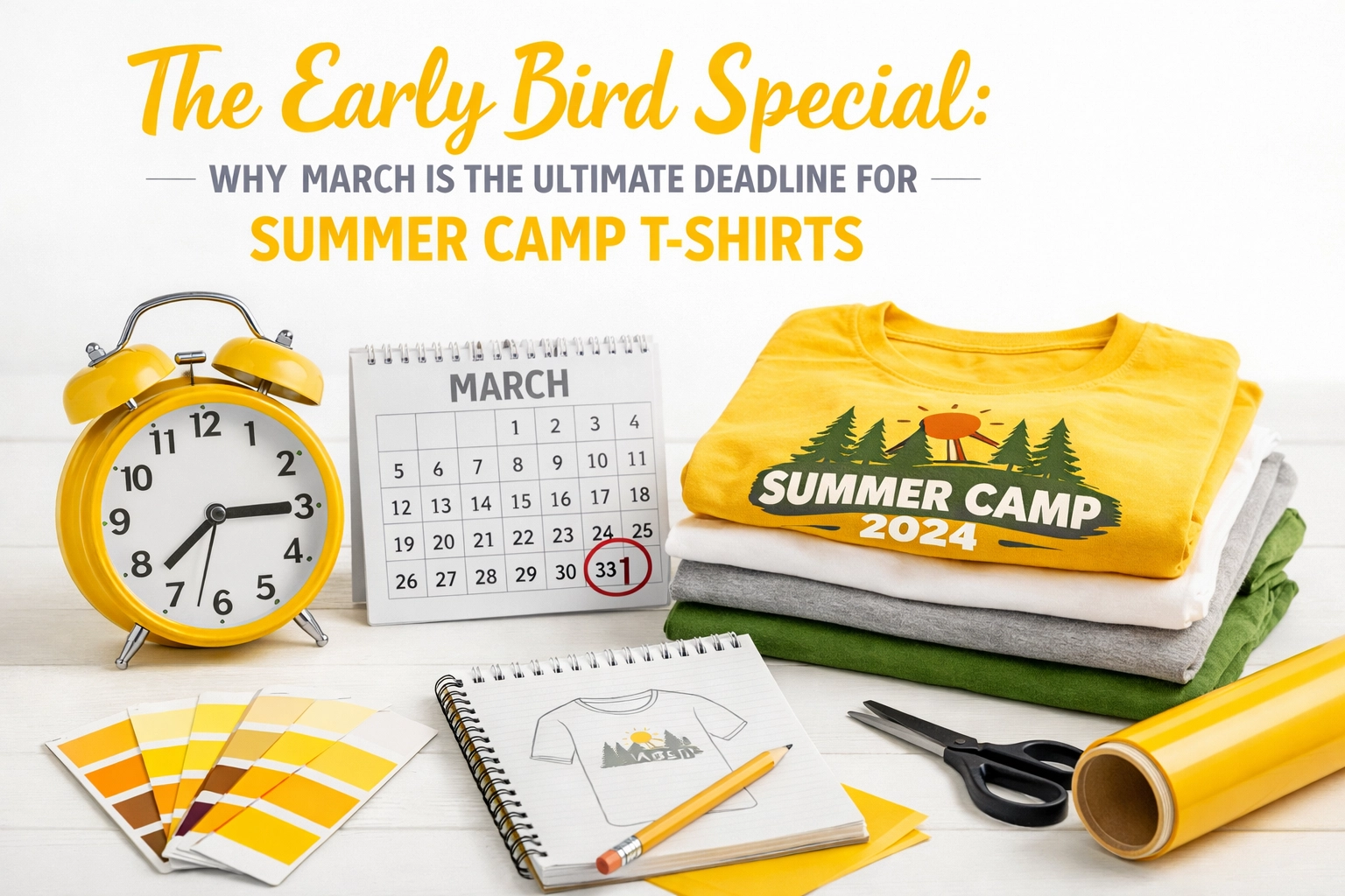 [HERO] The Early Bird Special: Why March is the Ultimate Deadline for Summer Camp T-Shirts