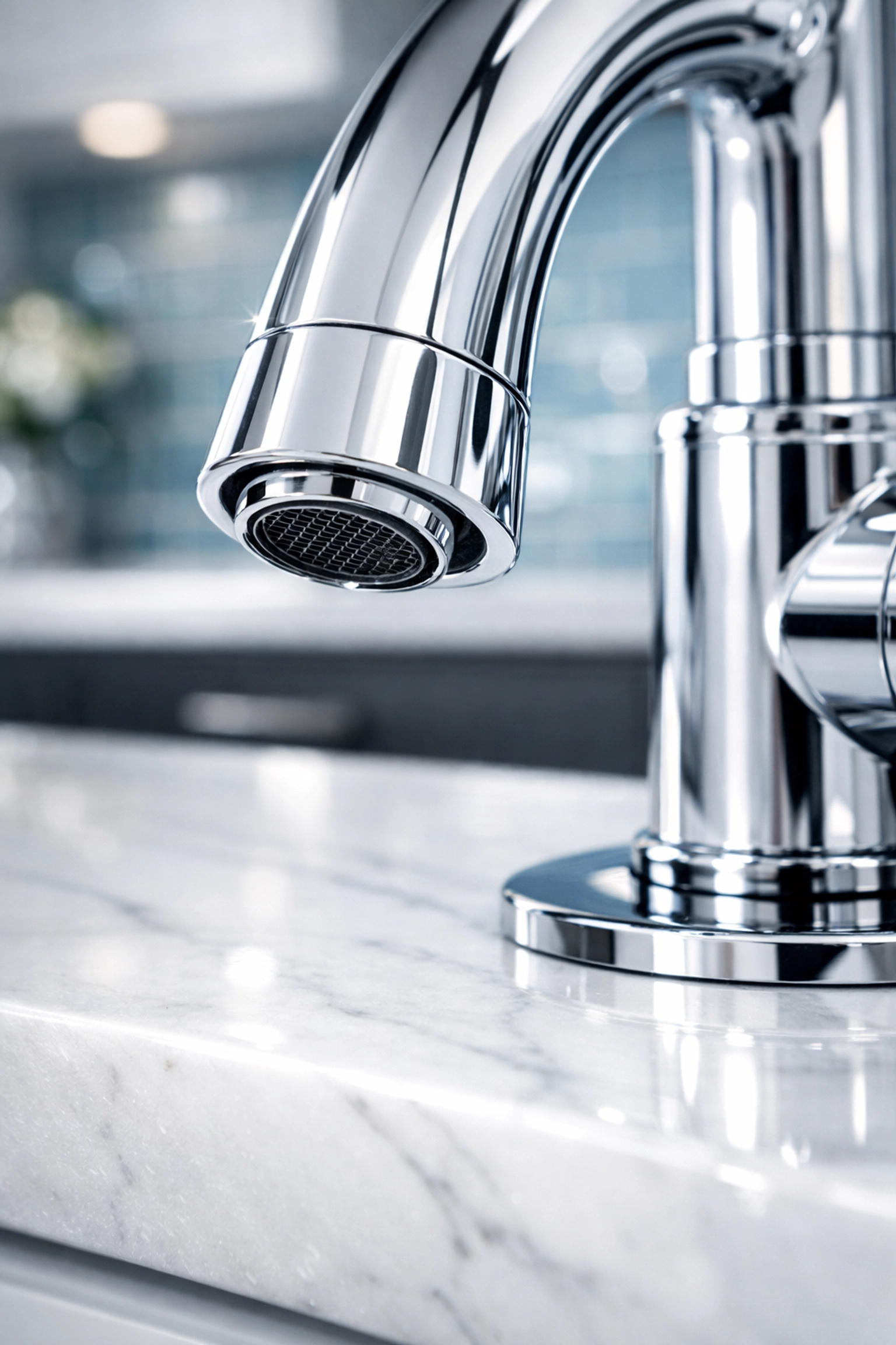 Spotless luxury kitchen countertop showcasing the gold standard of residential cleaning Massachusetts.