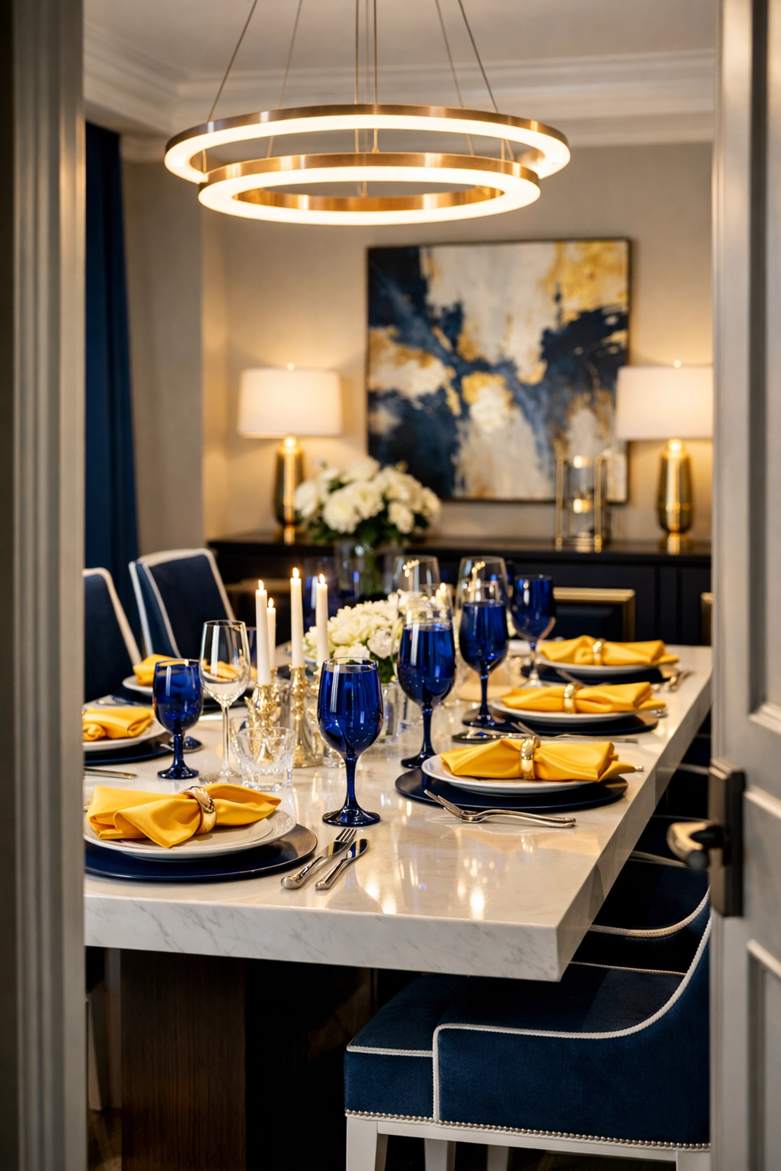 A dust-free luxury dining room in Weston reflecting the gold standard of professional cleaners.