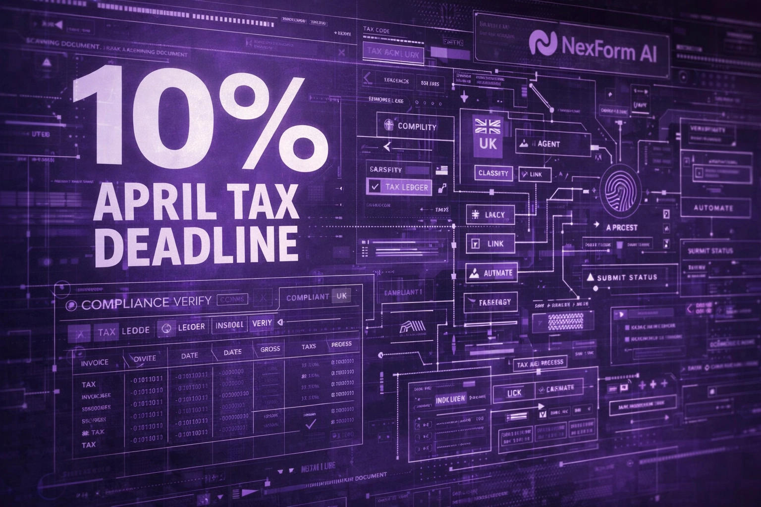 Professional woman managing MTD ITSA tax records and digital filings in a modern home office.