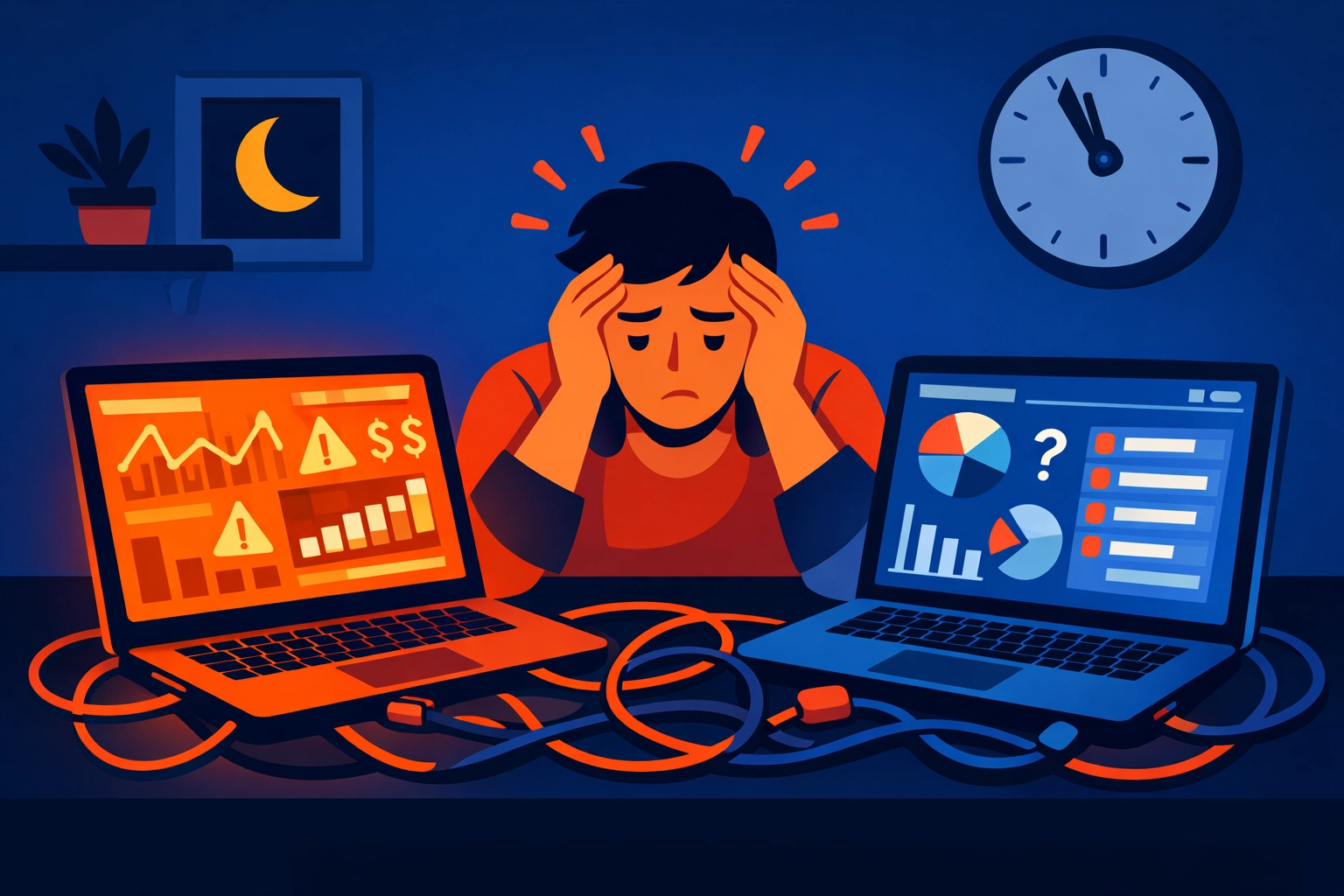 Contractor managing multiple field service software platforms causing workflow frustration