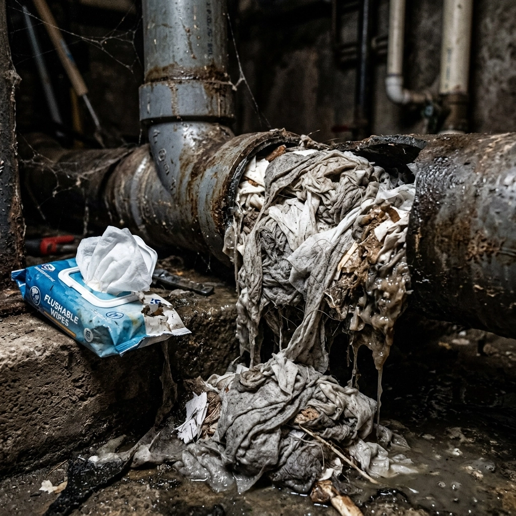 [HERO] The Flushable Wipes Myth: Why Your Pipes Can