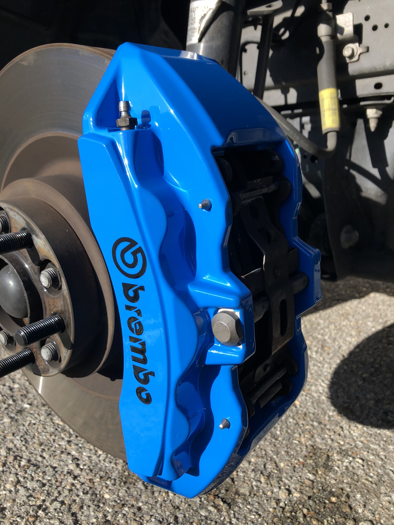 Pair of Brembo brake calipers custom powder coated