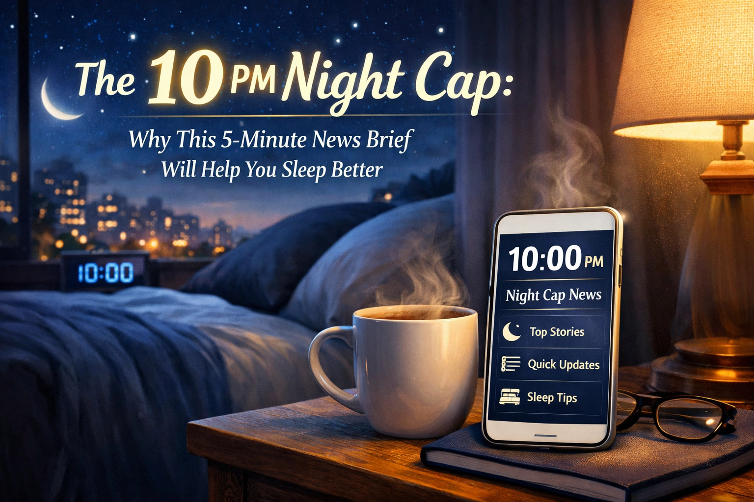 [HERO] The 10 PM Night Cap: Why This 5-Minute News Brief Will Help You Sleep Better