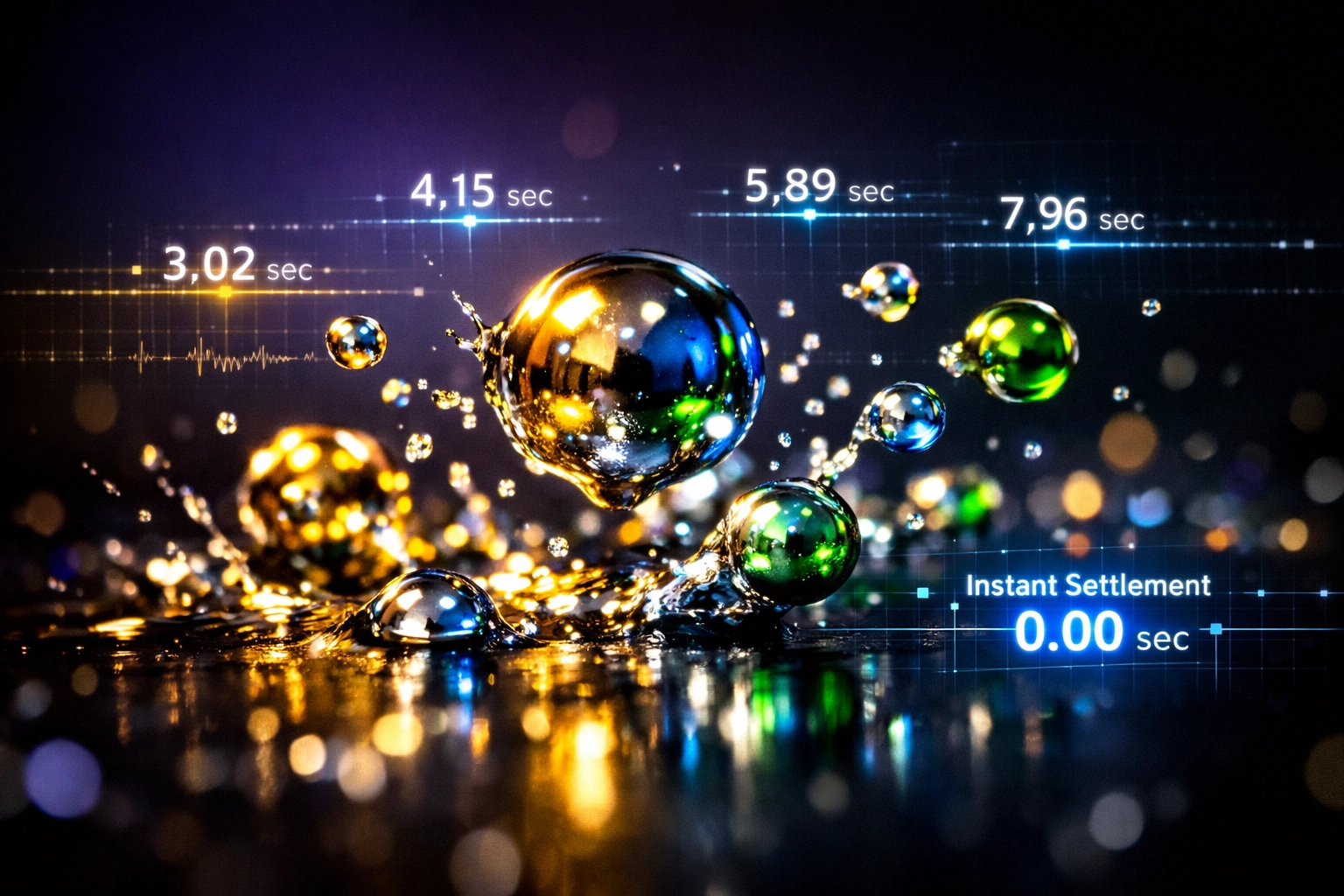 Instant blockchain payment settlement in seconds improving merchant cash flow