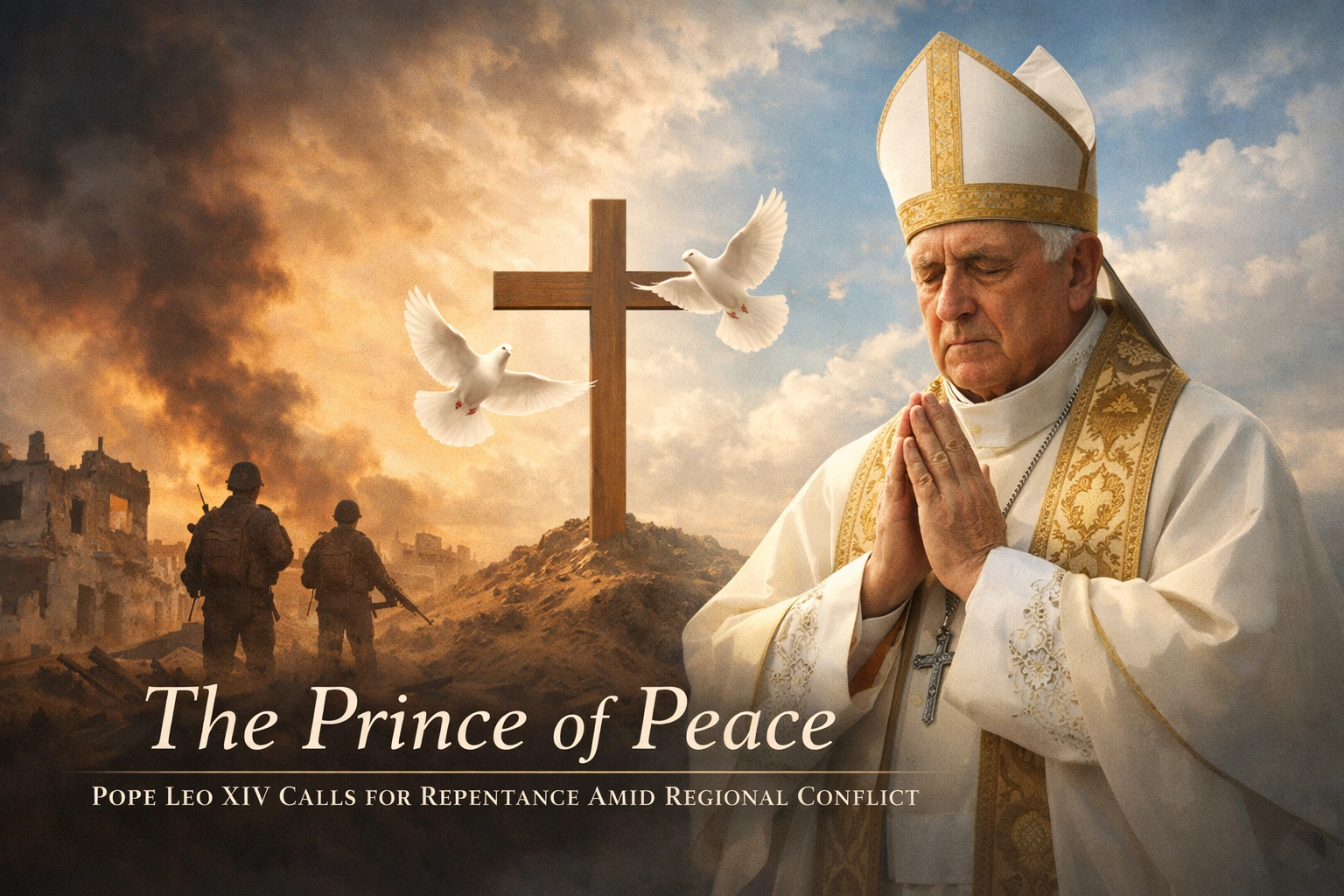 [HERO] The Prince of Peace: Pope Leo XIV Calls for Repentance Amid Regional Conflict