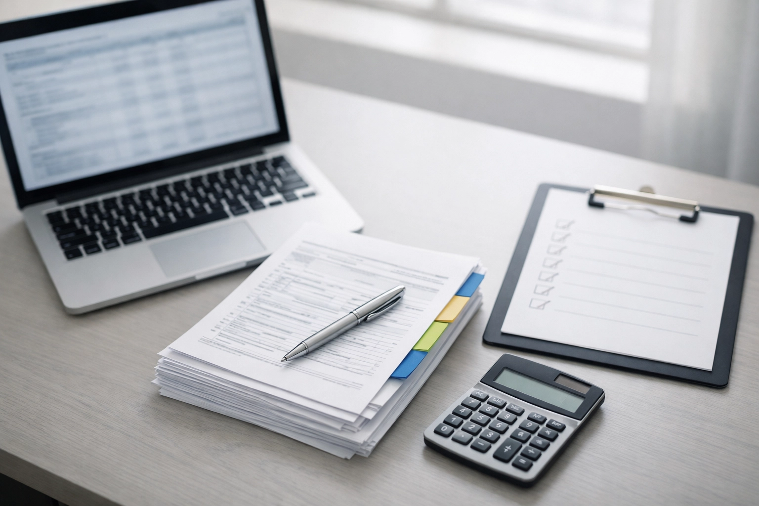 Professional desk with a checklist to manage IRS delays and ensure tax client retention.