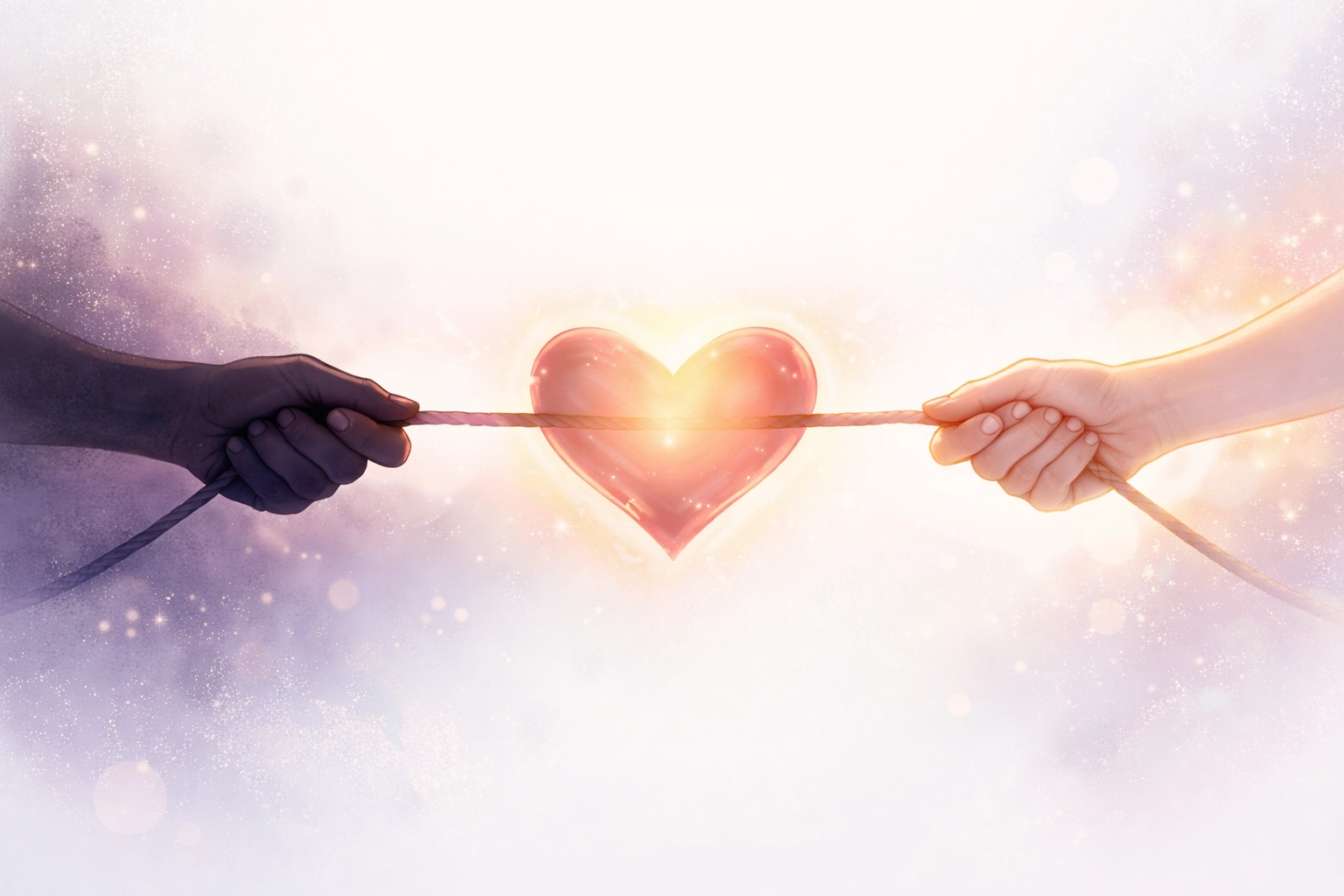 Heart torn between good and evil symbolizing Christian themes of temptation in The Bad Guys 2