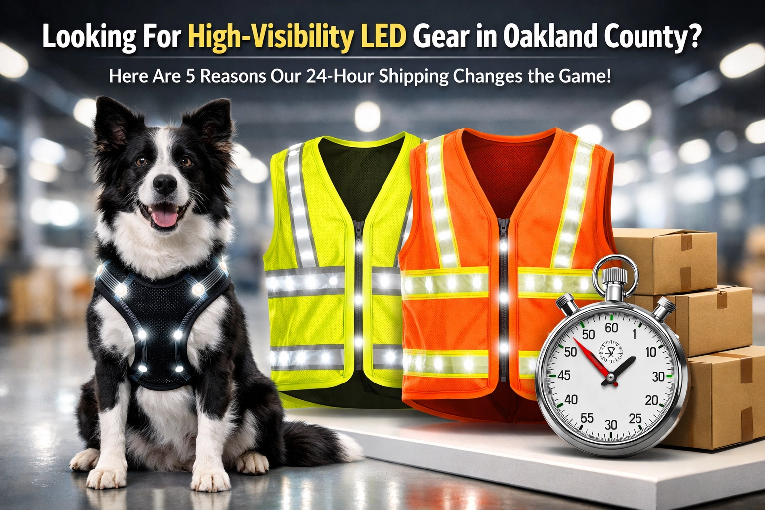 [HERO] Looking For High-Visibility LED Gear in Oakland County? Here Are 5 Reasons Our 24-Hour Shipping Changes the Game