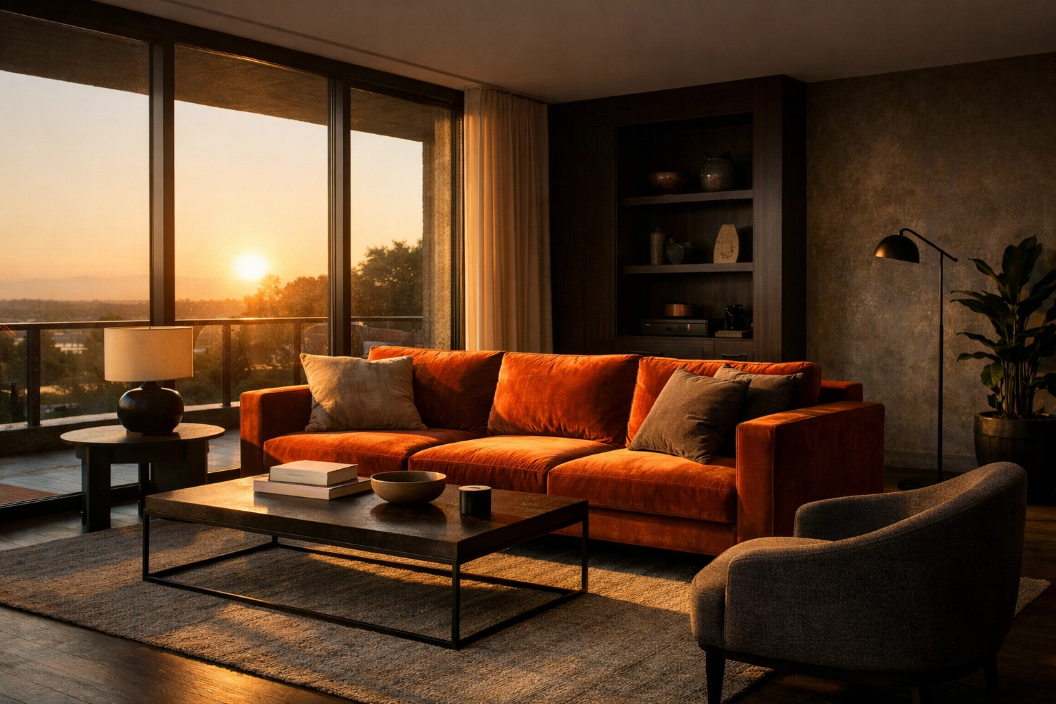 Minimalist interior photo with balanced contrast and natural HDR effects to enhance depth in photo editing.