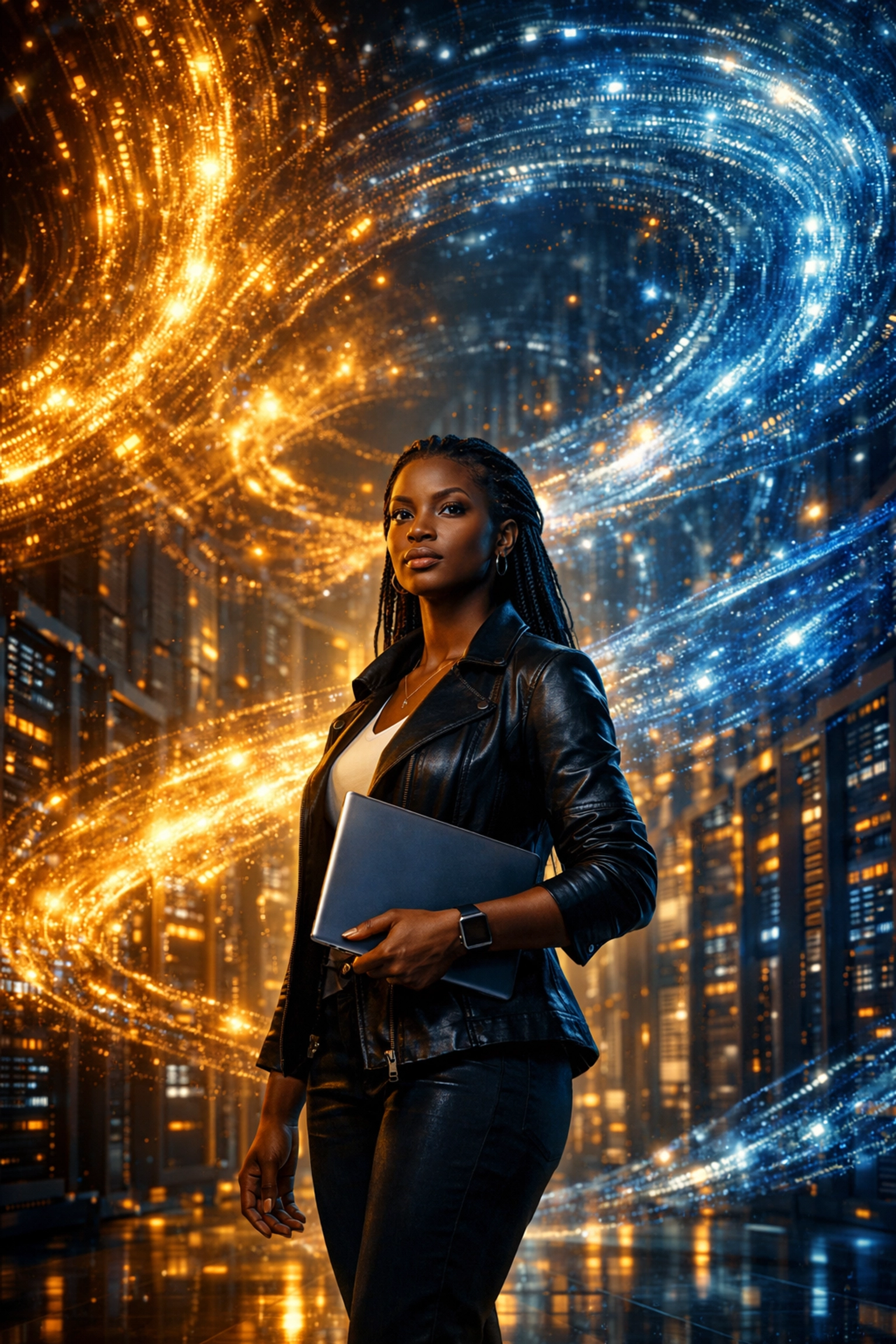 Software architect observing massive data streams representing Anthropic Mythos AI model scaling.