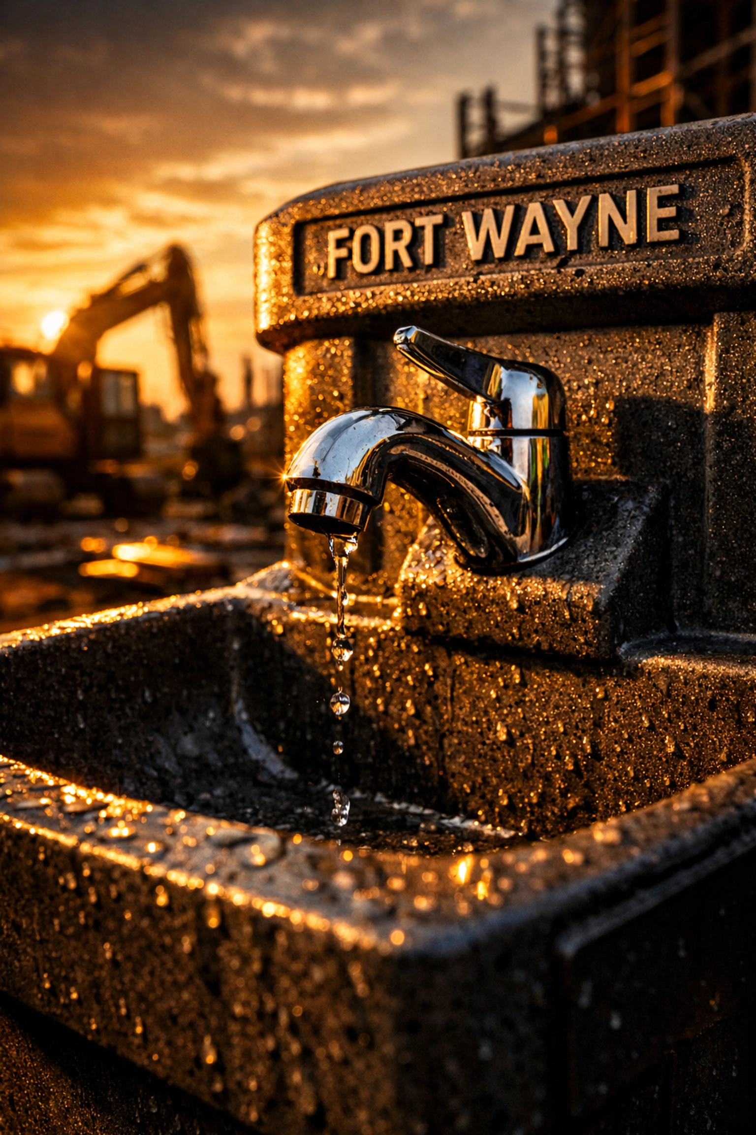 Industrial handwashing station rental in Fort Wayne providing clean water for events and job sites.