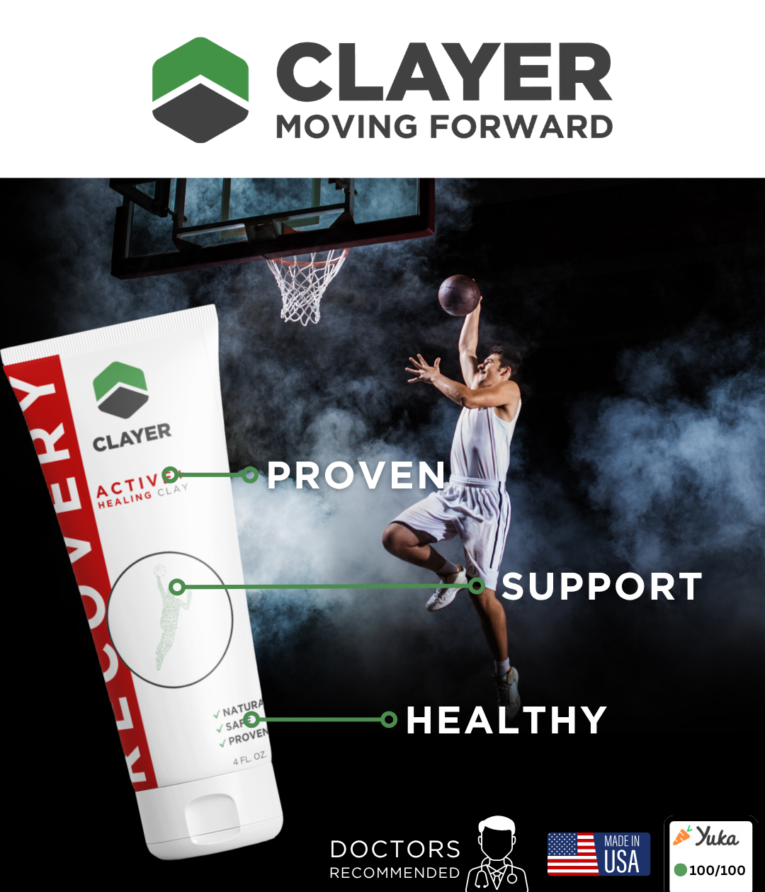 Clayer ACTIV Healing Clay tube