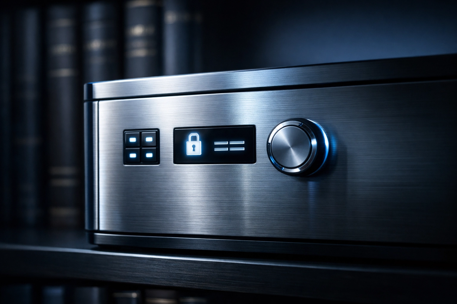 A secure storage lockbox symbolizing gated disclosure and protection of sensitive business information.