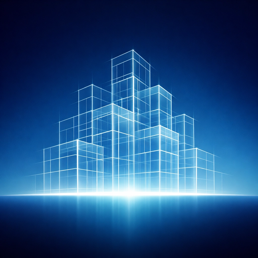 Digital infrastructure grid representing a scalable SaaS asset and business valuation growth.