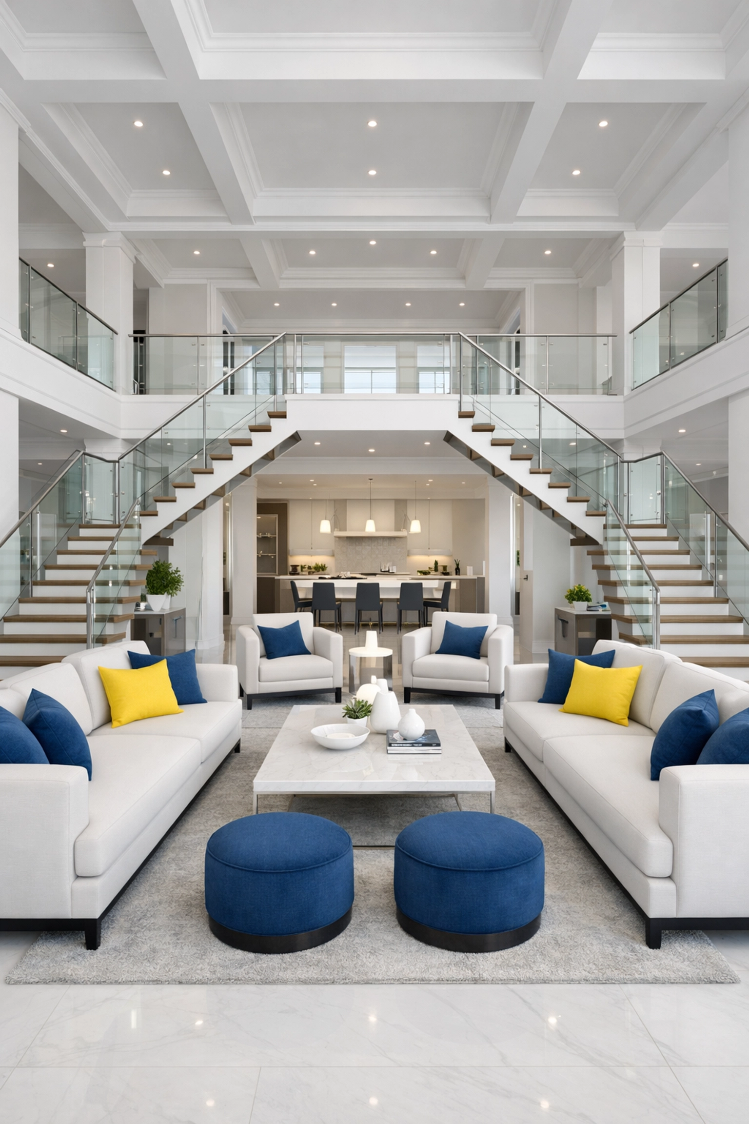 Spotless open-concept Dover luxury estate representing the standard of residential cleaning Massachusetts.