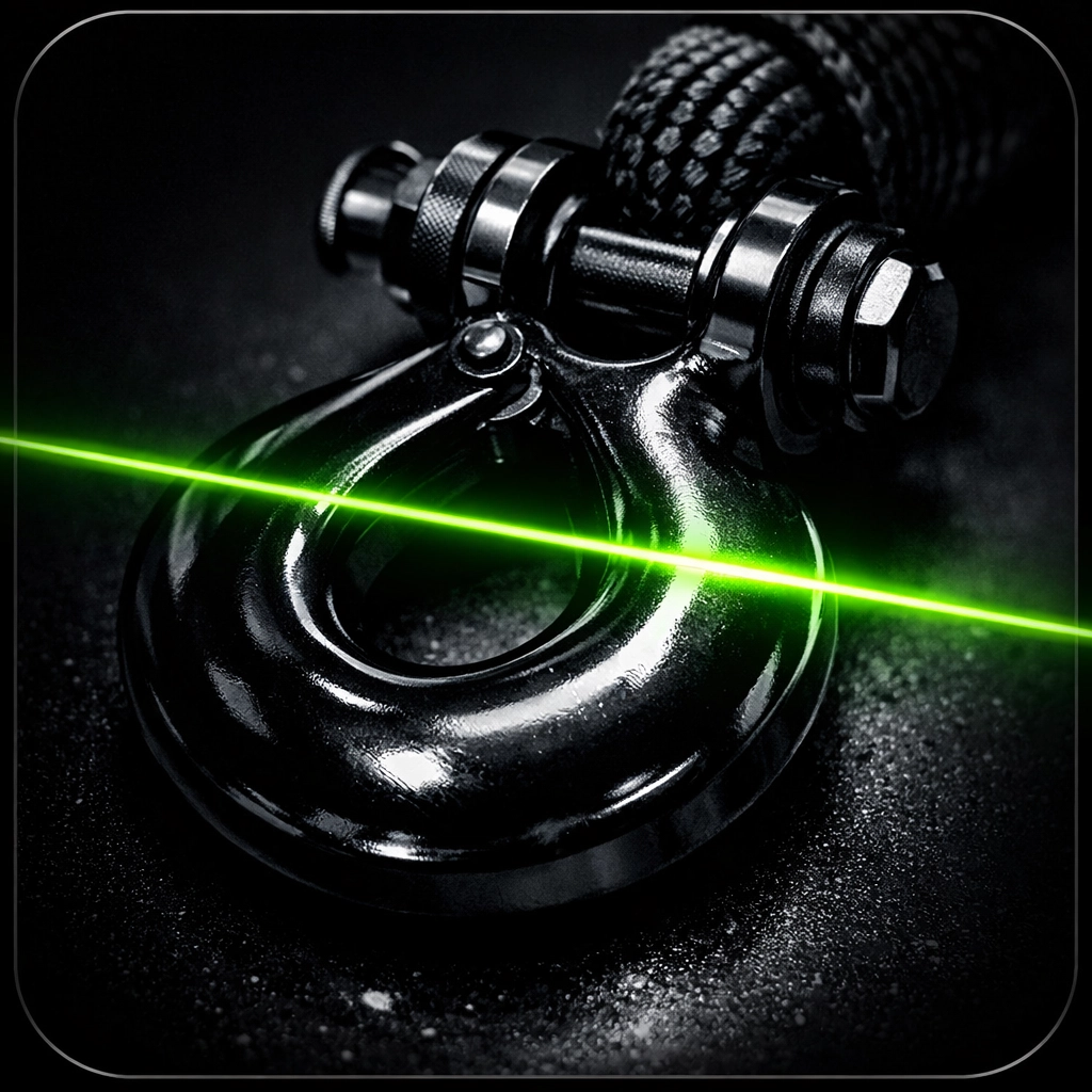 Heavy-duty towing hook symbolizing professional standards in the USA Tow Pro directory.