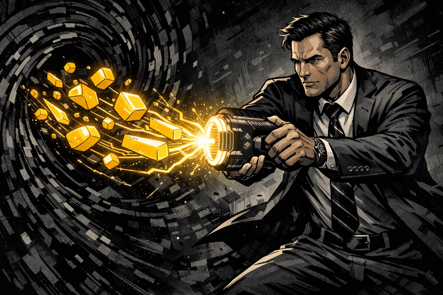 Professional auditor figure retrieving lost capital through Amazon reimbursement audits.