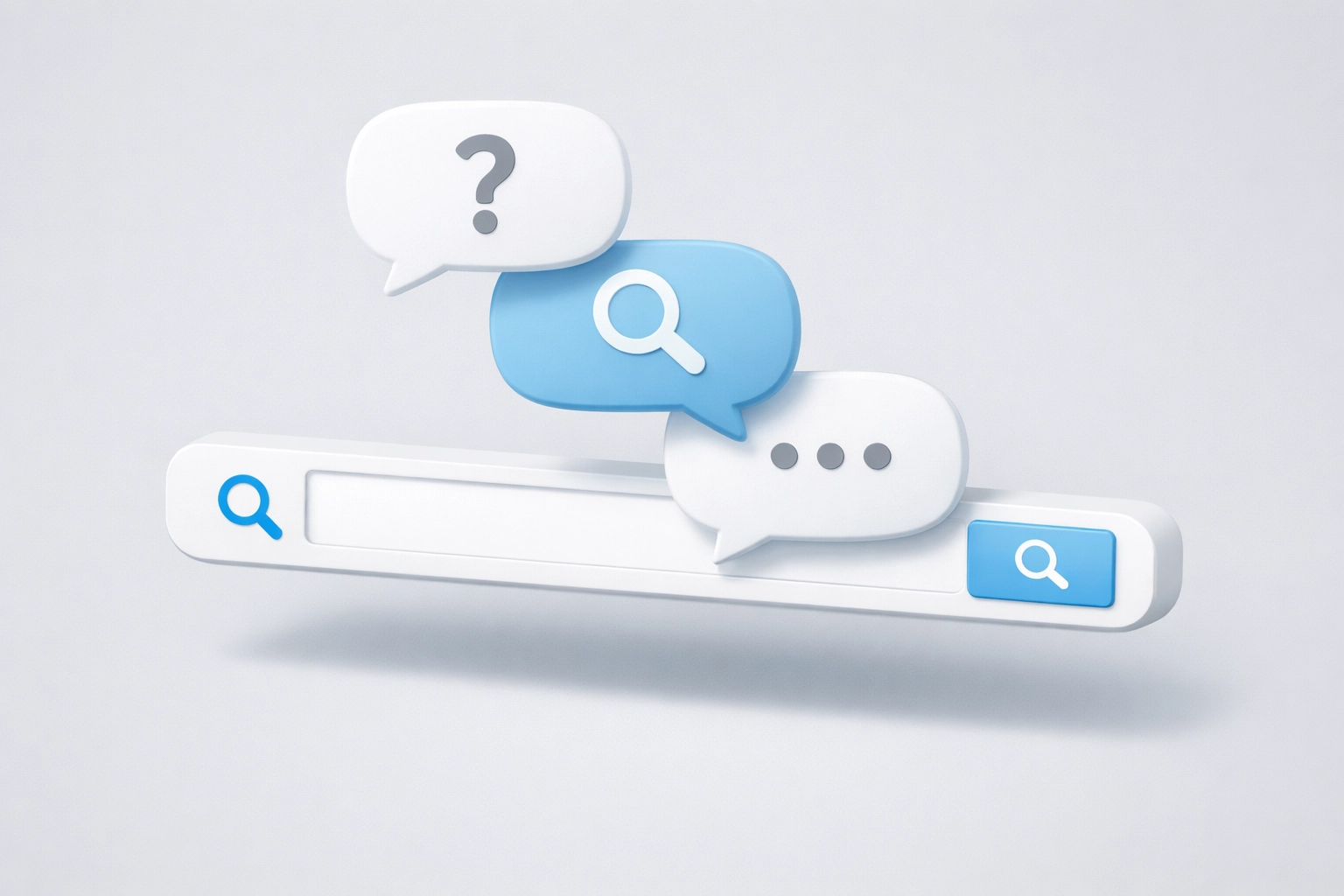 Bing multi-turn search interface showing conversational follow-up questions in a connected flow