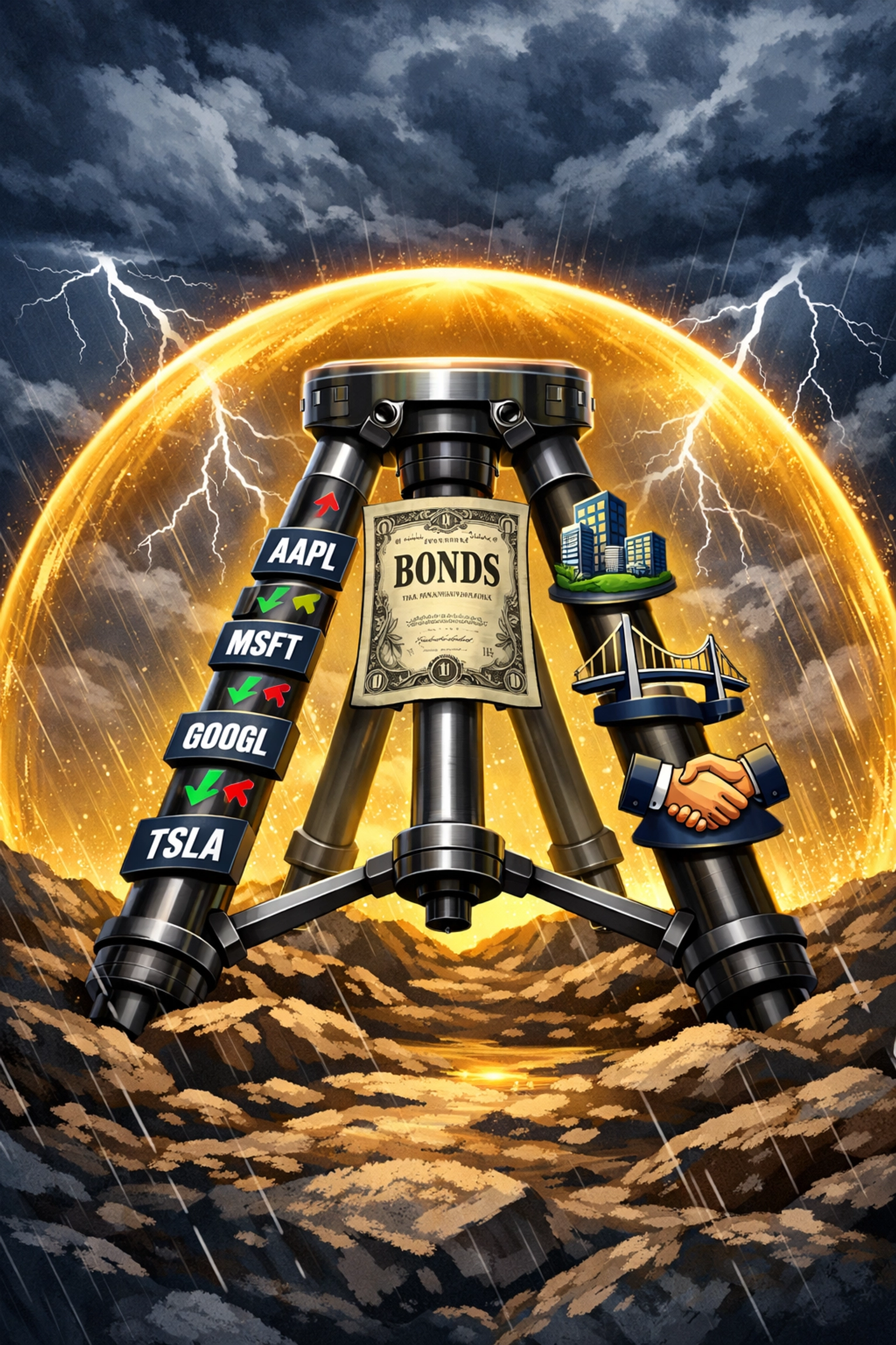 Portfolio diversification through alternatives providing stability during market volatility