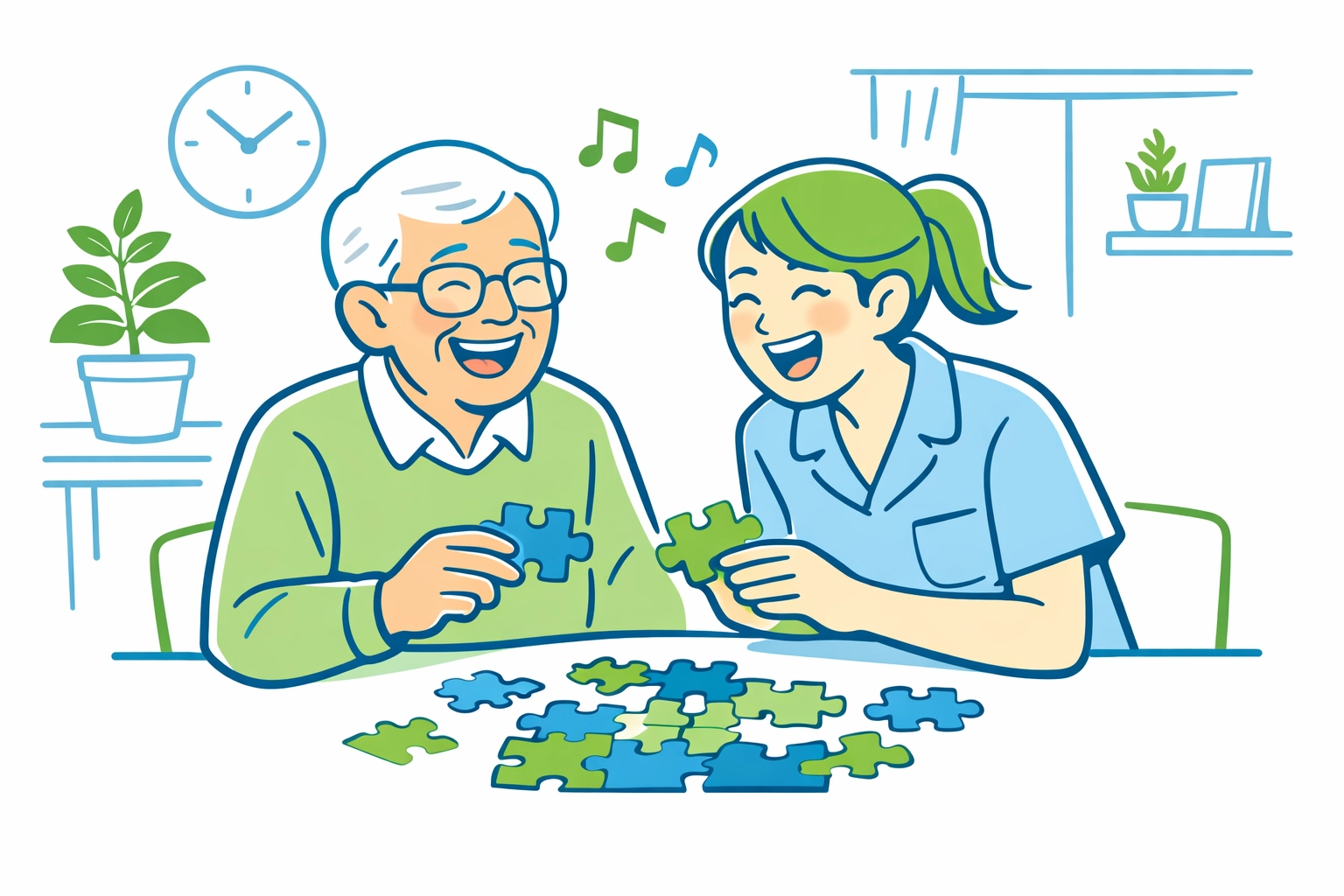 Senior enjoying personal care services and companionship in their Houston home.