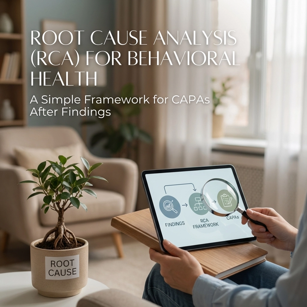 Root Cause Analysis (RCA) for Behavioral Health: A Simple Framework for CAPAs After Findings