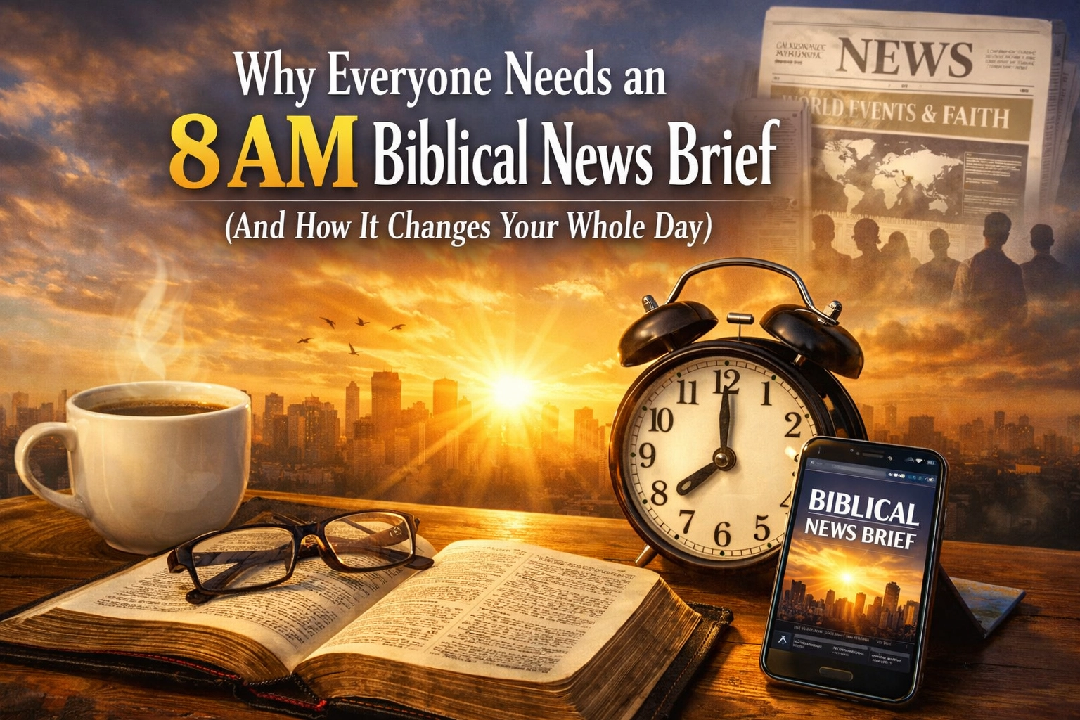 [HERO] Why Everyone Needs an 8 AM Biblical News Brief (And How It Changes Your Whole Day)